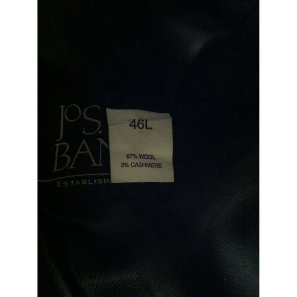 Jos. A. Bank JOS.A.BANK MEN'S 97%WOOL SPORT COAT JACKET BLAZER 46L Size 46L - 6 Thumbnail