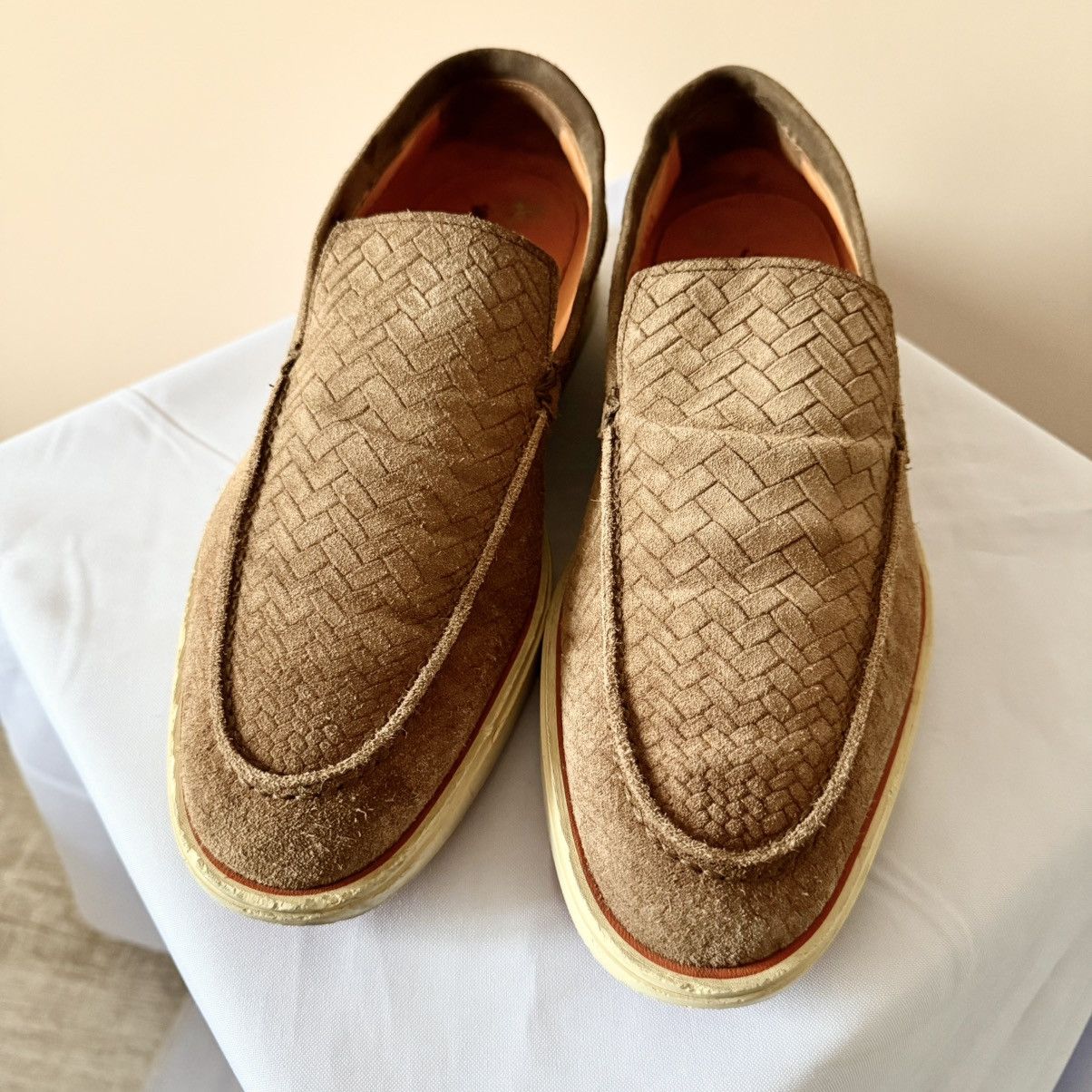 Santoni Santoni Suede Loafer Dress Shoes Size US 9.5 / EU 42-43 - 4 Thumbnail