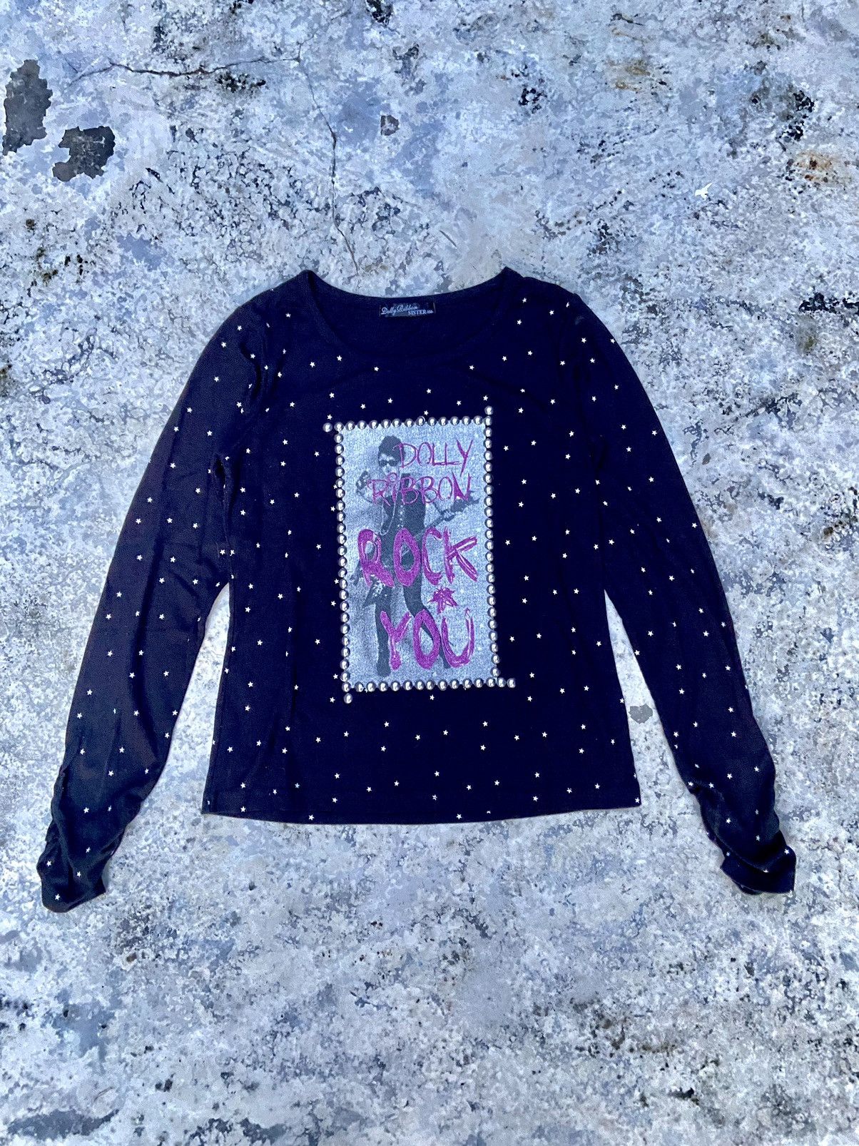 If Six Was Nine × Japanese Brand × Le Grande Bleu (L.G.B.) 2000s dolly ribbon rock you polka long sleeve t-shirt Size S / US 4 / IT 40 - 1 Thumbnail