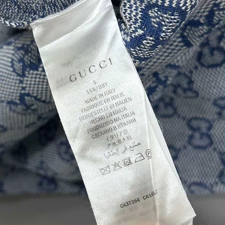 Gucci GUCCI blue double pocket jacquard all over print dress S Size S / US 4 / IT 40 - 4 Thumbnail