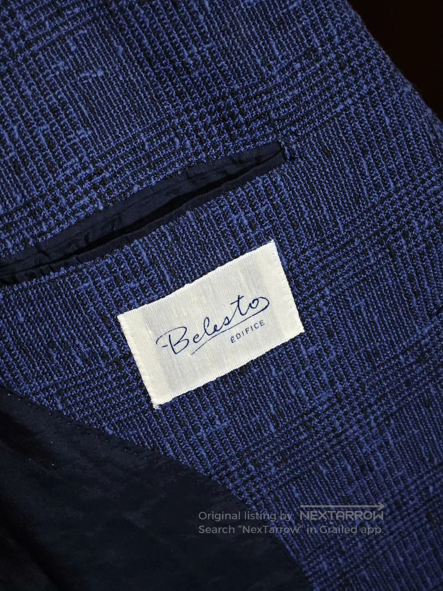 Edifice Japan Japanese Cotton Casual Check Blazer. Size US S / EU 44-46 / 1 - 6 Thumbnail