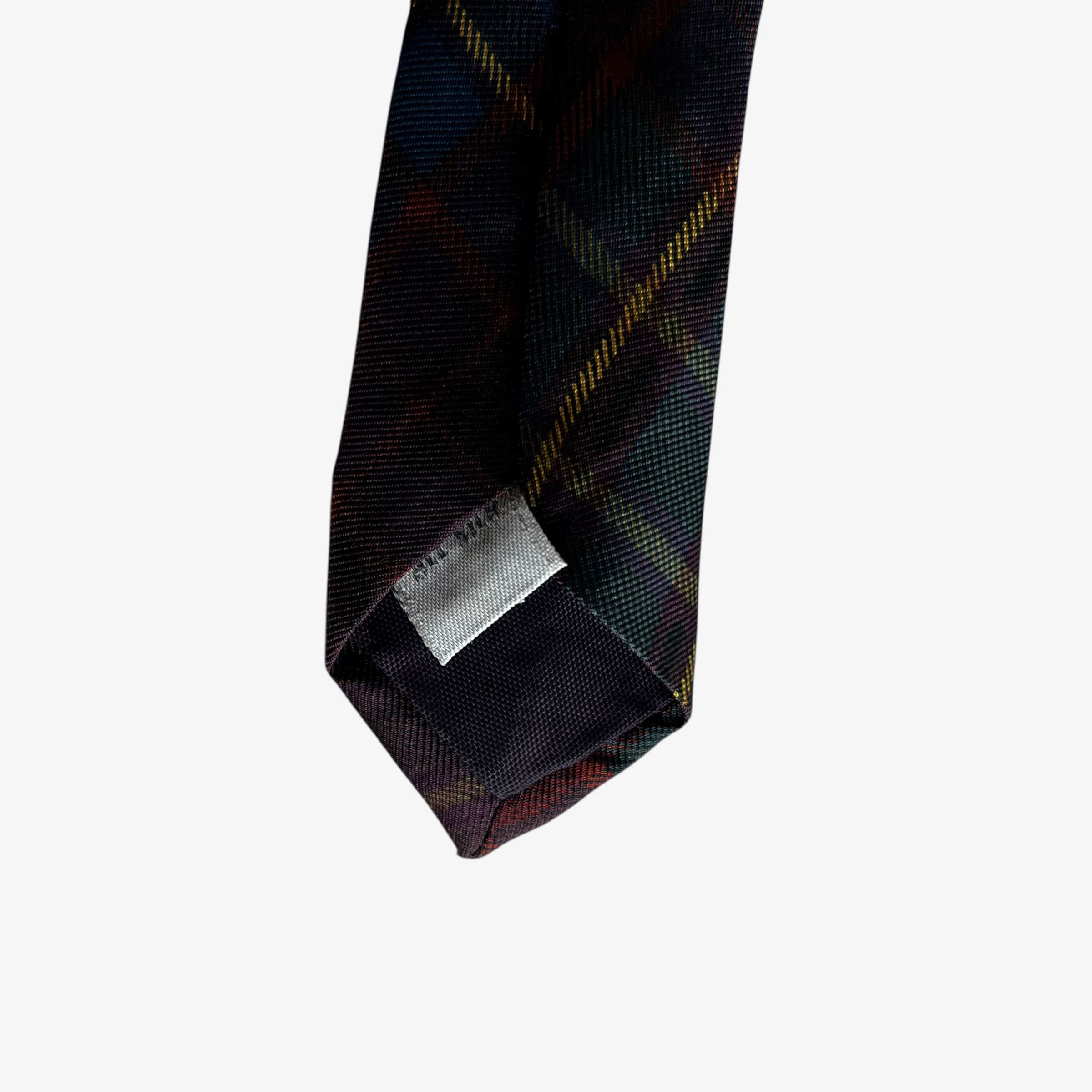 Van Heusen Vintage 90s Van Heusen Purple Tartan Print Silk Tie Size ONE SIZE - 3 Thumbnail