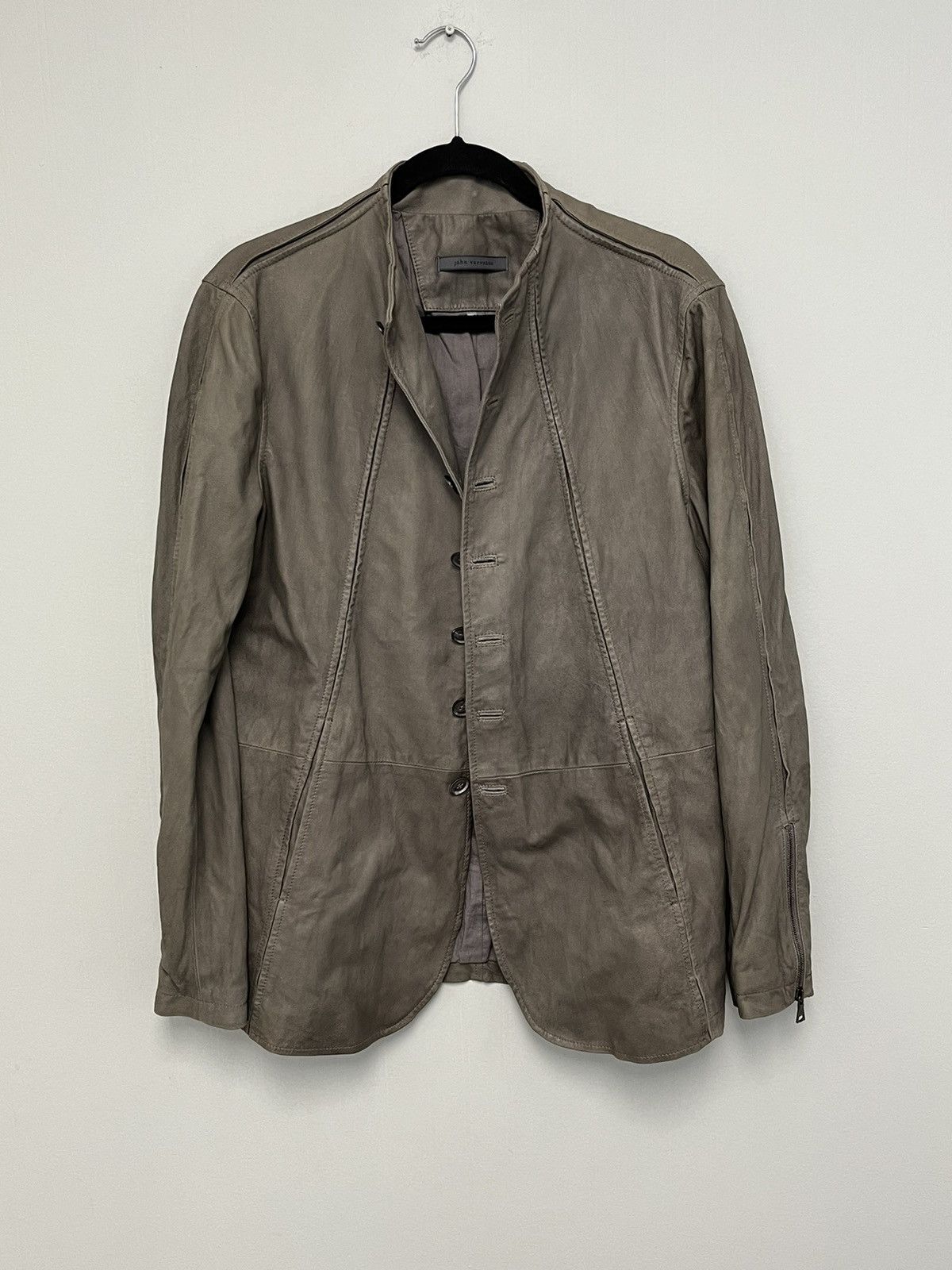 John Varvatos Goat Suede Multibutton Jacket. 50 Size US M / EU 48-50 / 2 - 2 Thumbnail