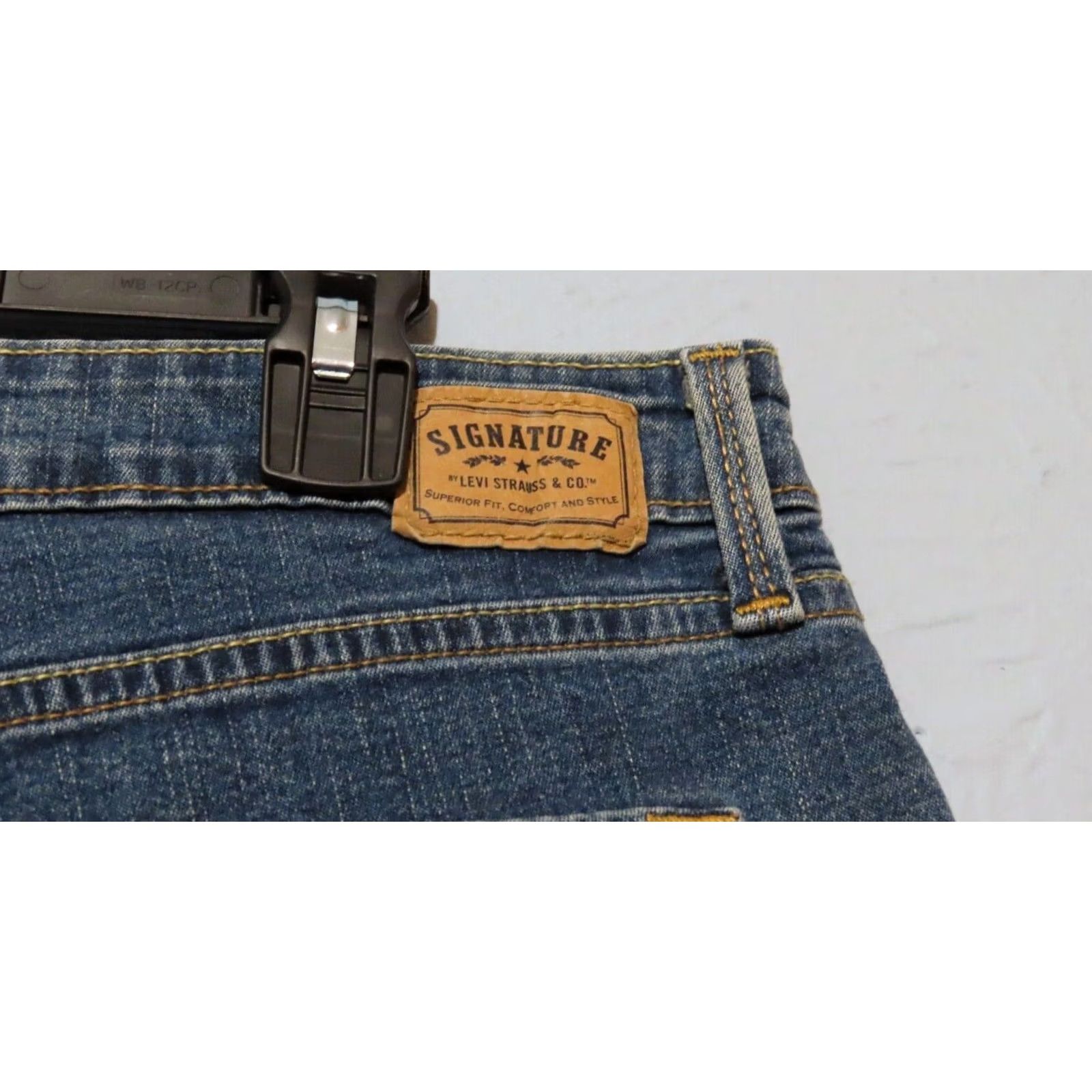 Levi's READ Levi's Signature Mid Rise Women's Jeans Misses 12 Short Jeans Blue Denim 5-Pocket Classic Skinny Size 34" / US 12 / IT 48 - 6 Thumbnail