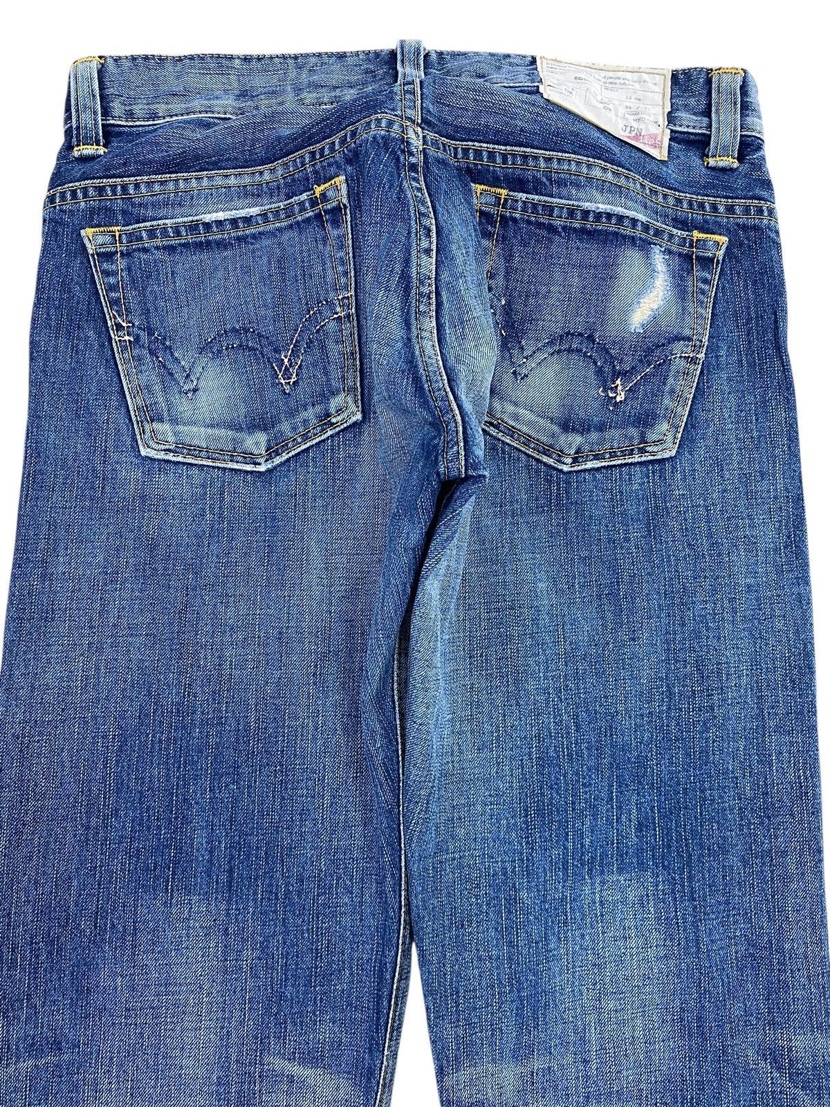 Edwin Edwin Blue Wash Whiskered Style Flare Jeans Size US 30 / EU 46 - 4 Thumbnail