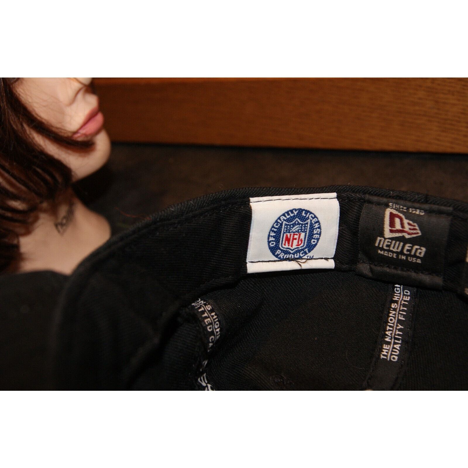 New Era VTG Oakland LA Raiders Wool New Era Low Profile Sz 7 1/8 USA Size ONE SIZE - 8 Thumbnail
