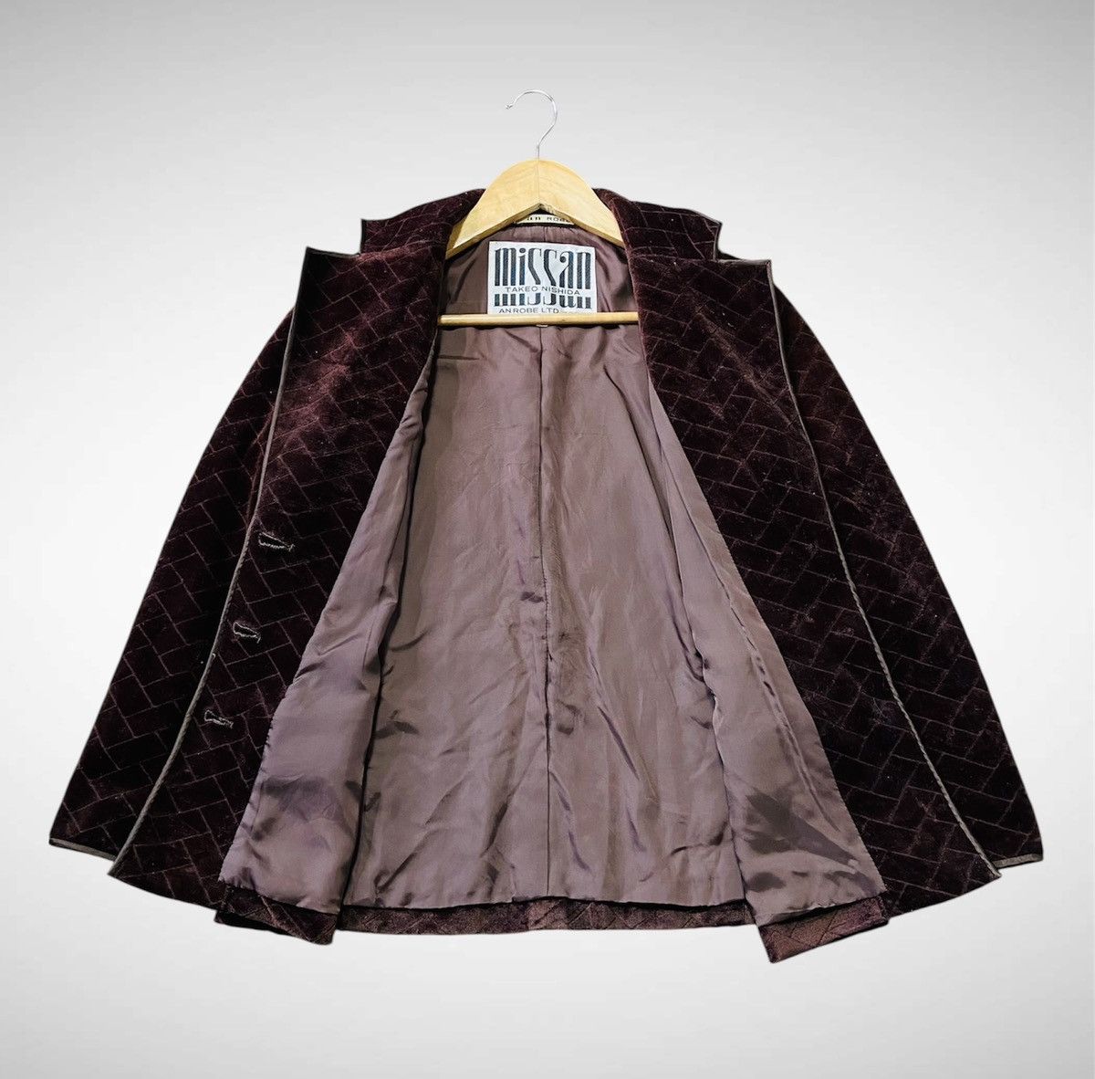 Japanese Brand Takeo Nishida Velvet Blazer Size S / US 4 / IT 40 - 4 Thumbnail