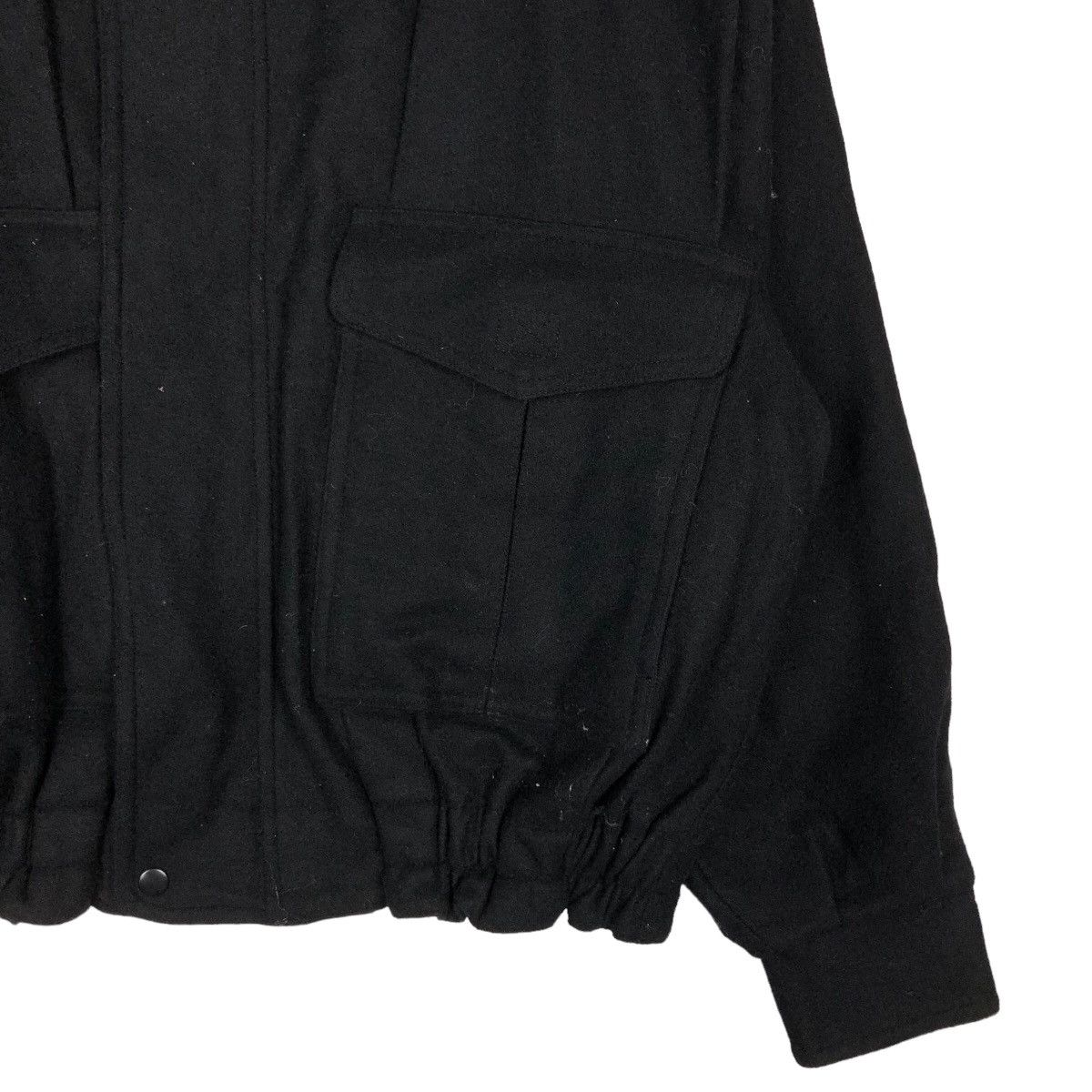 Issey Miyake 🔥Rich Black - Vintage Wool Biker Jacket Wood Heaven Japan Size US L / EU 52-54 / 3 - 5 Thumbnail