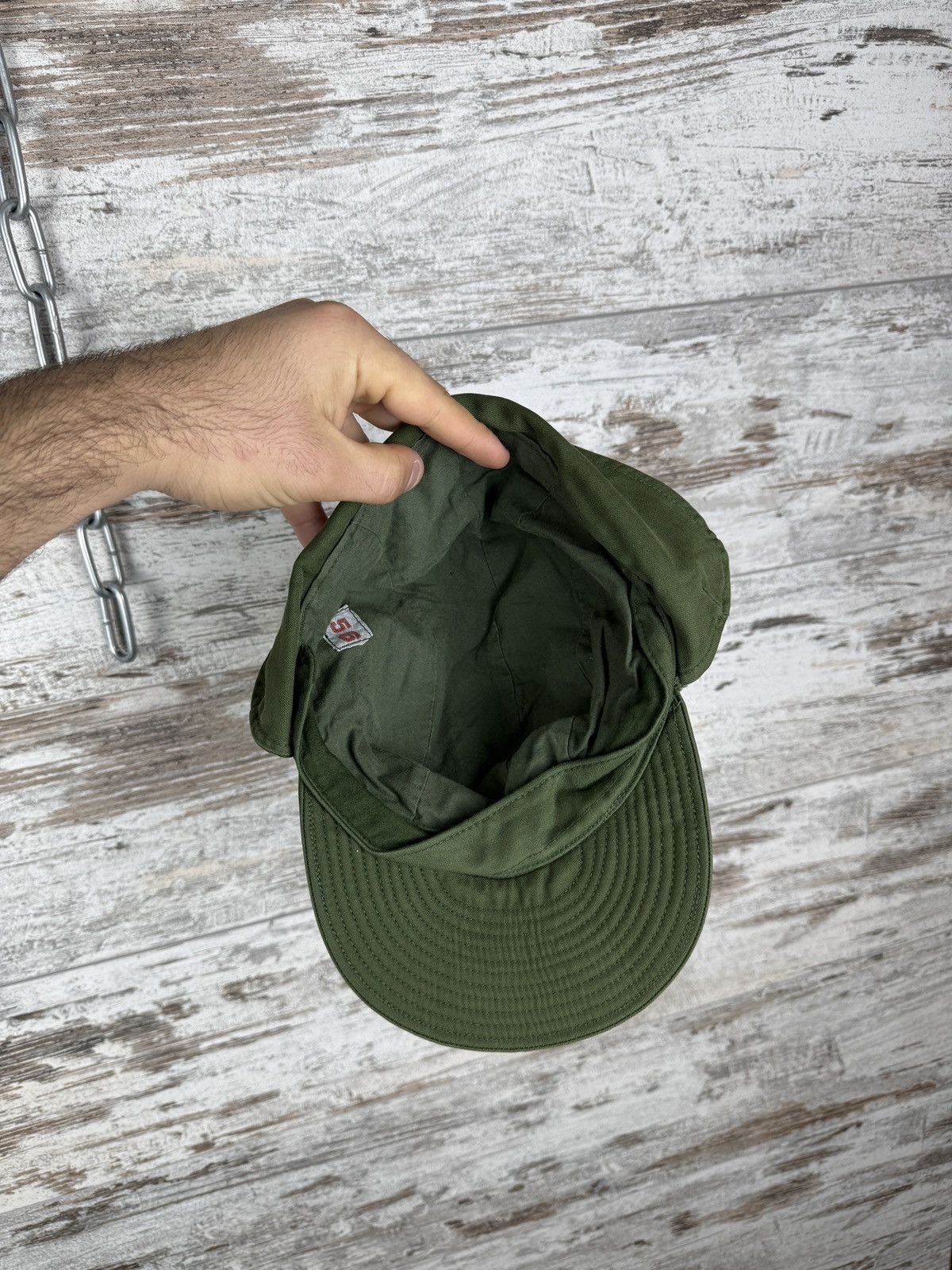 Vintage Vintage Swedish Army Military Earwarmer Flap Ear Cap Hat Size ONE SIZE - 7 Thumbnail
