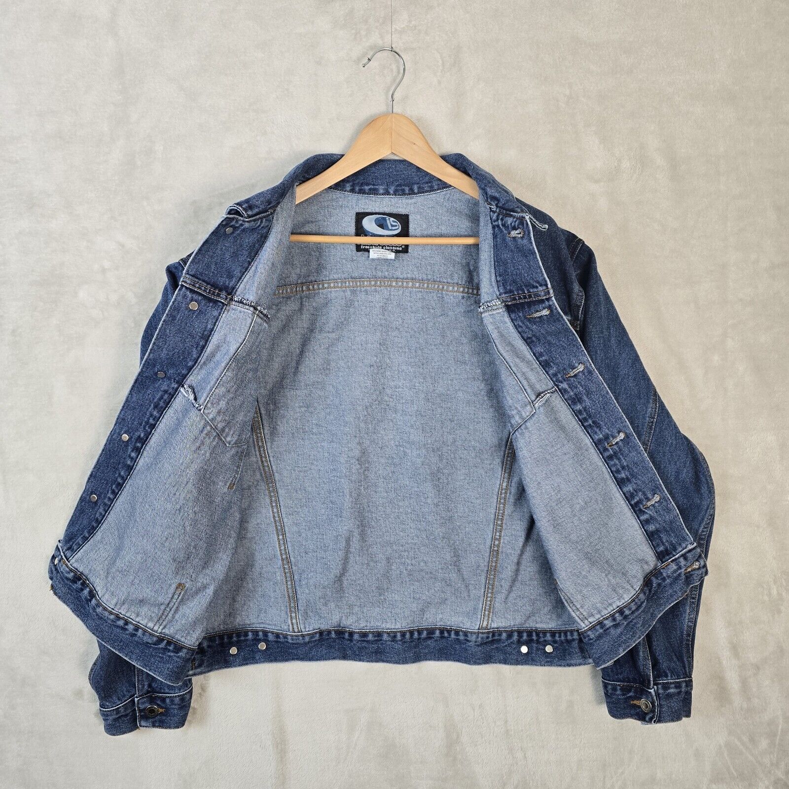 Vintage Vintage Interstate IS Freestyle Clothing Denim Jacket Sz XL Size US XL / EU 56 / 4 - 5 Thumbnail