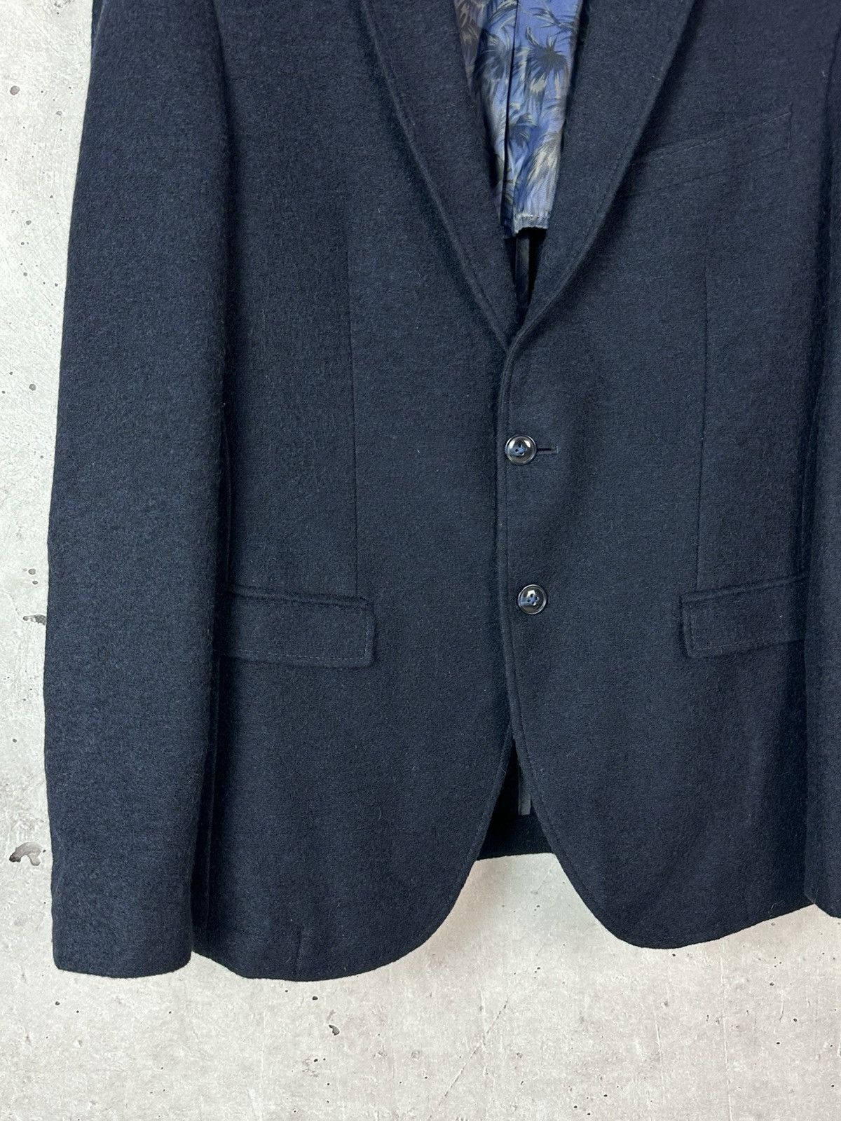Pierre Cardin Pierre Cardin Wool Navy Blue Two-Button Long Sleeve Jacket Size US M / EU 48-50 / 2 - 3 Thumbnail