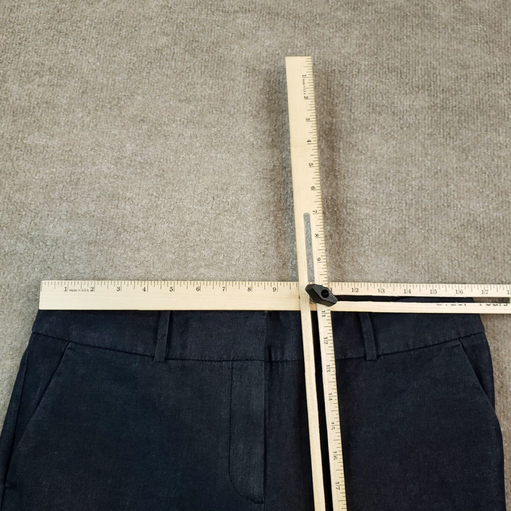 Talbots Womens Talbots Blue Newport Bootcut Stretch Pants 10 Extra Large Size 33" - 4 Thumbnail
