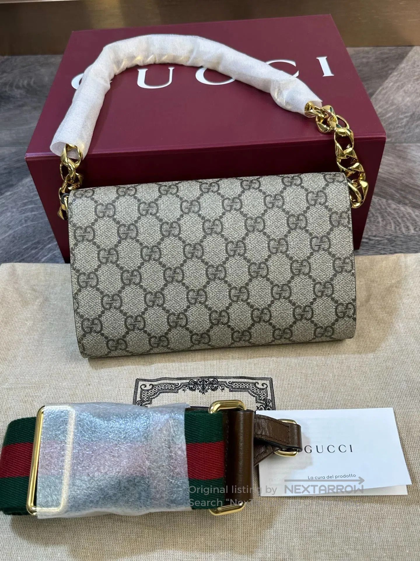 Gucci Gucci Monogram 1955 Double Strap. Size ONE SIZE - 3 Thumbnail