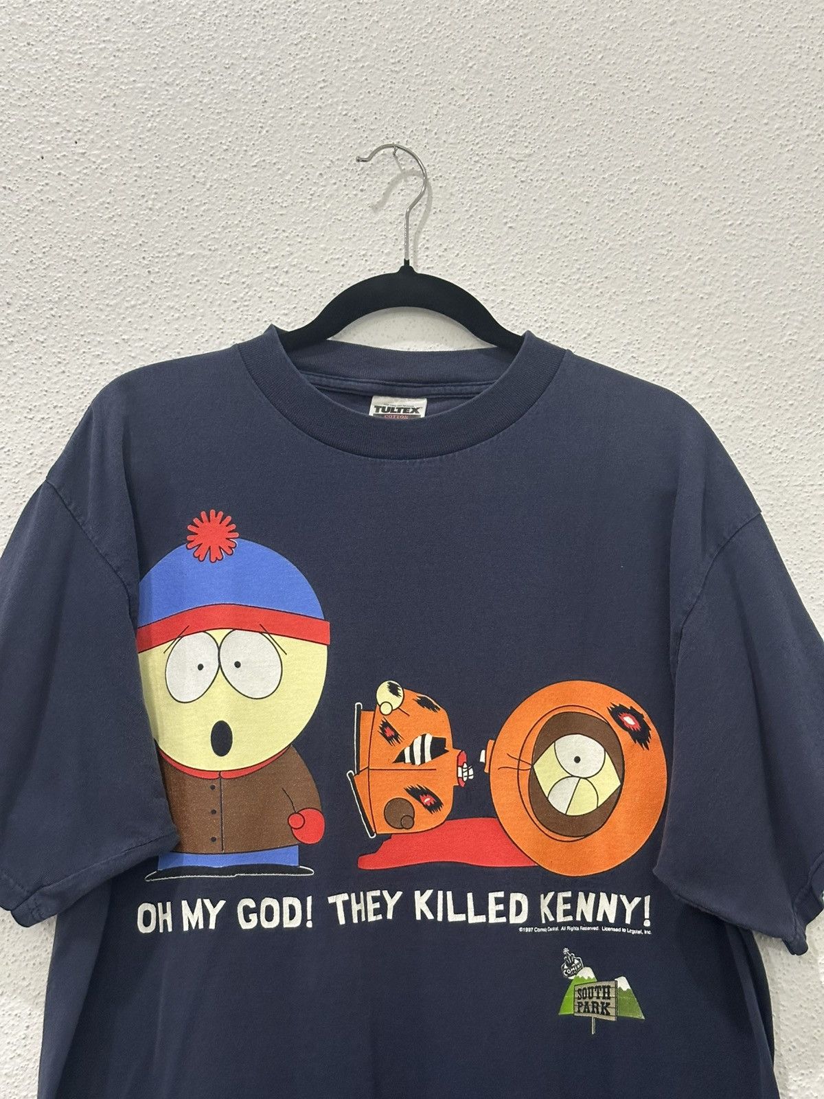 Tultex Vintage 90s South Park “OH MY GOD THEY KILLED KENNY” 1997 XL Size US XL / EU 56 / 4 - 2 Thumbnail