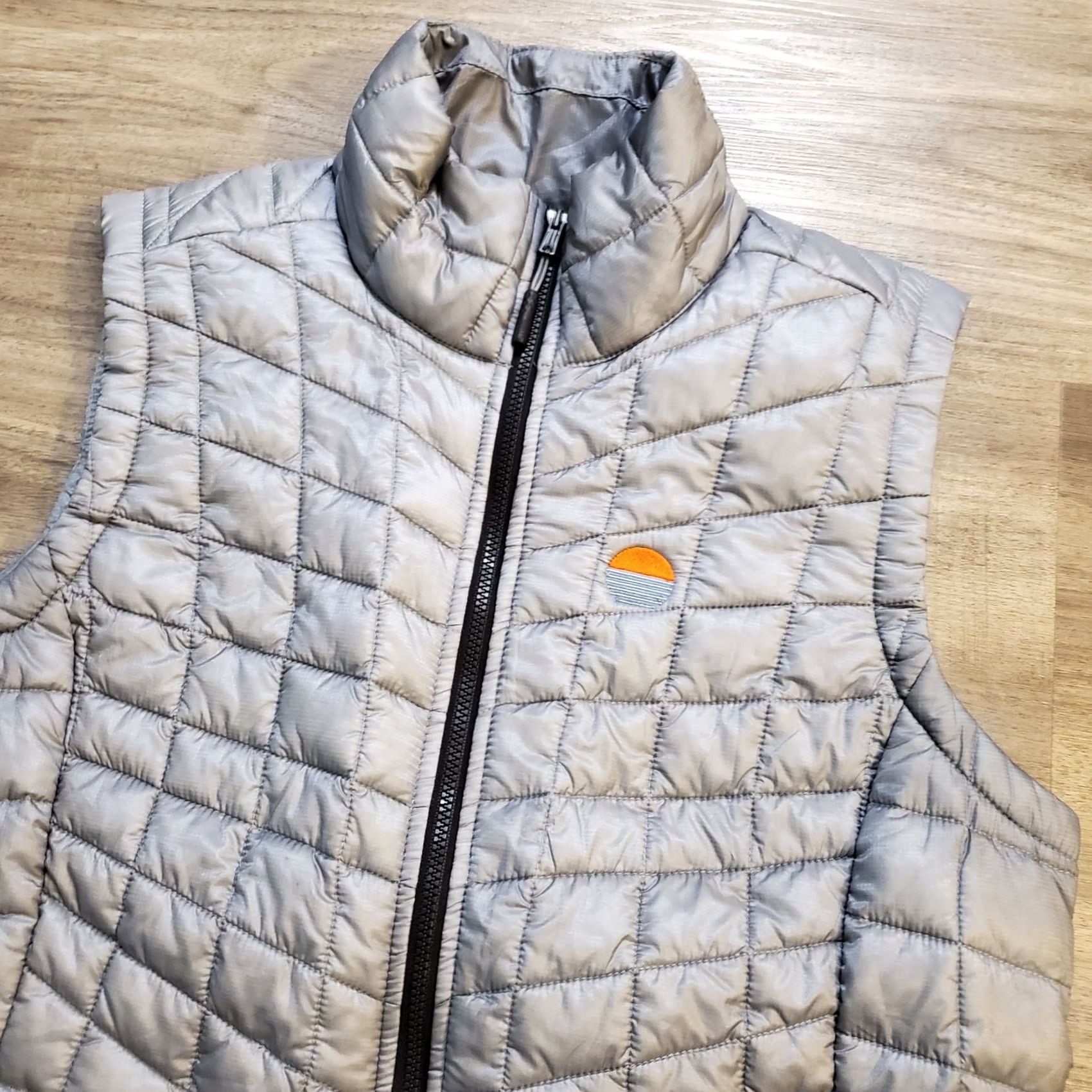 The North Face The North Face Womens Vest Zip Up Puffer Thermoball Eco Gray S SS Quilted Logo Nylon Vel Vel? Size S / US 4 / IT 40 - 4 Thumbnail