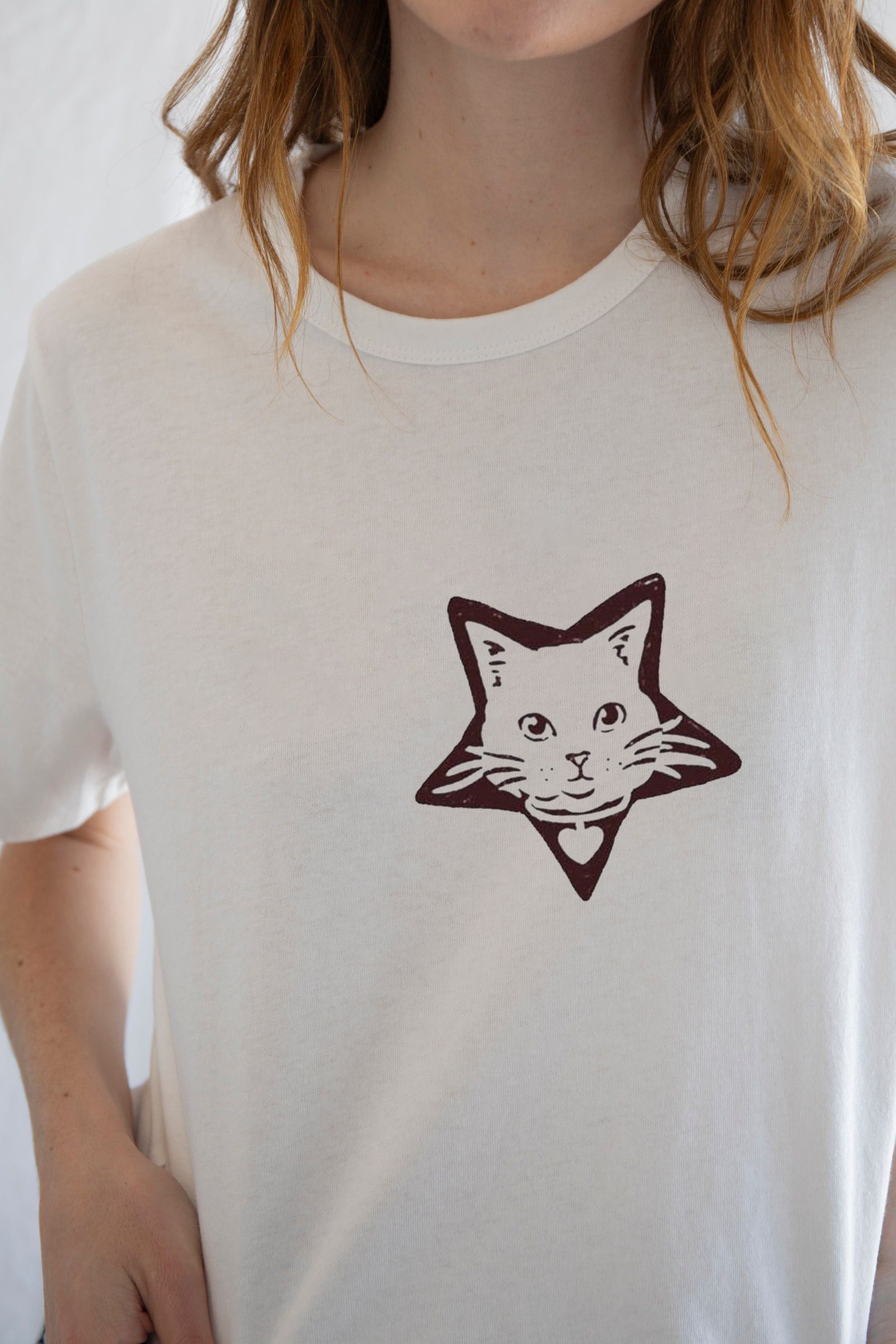 Vintage Star Cat Tee – Grunge Y2K Coquette Statement Piece Size L / US 10 / IT 46 - 4 Thumbnail