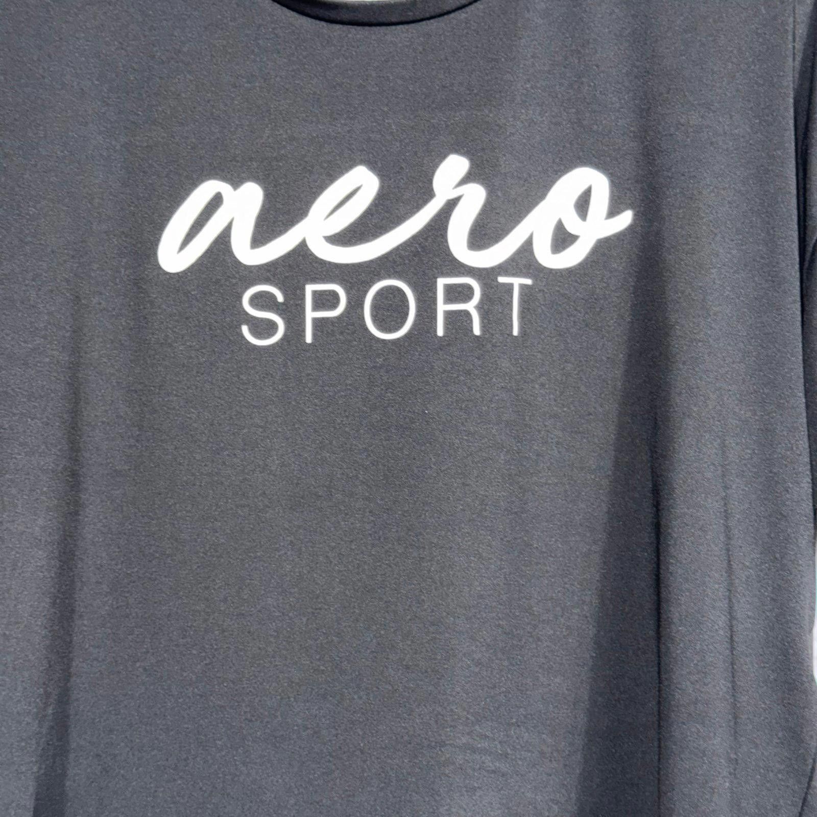 United Arrows Aeropostale Sport Black Mesh Large T-Shirt Size L / US 10 / IT 46 - 2 Thumbnail