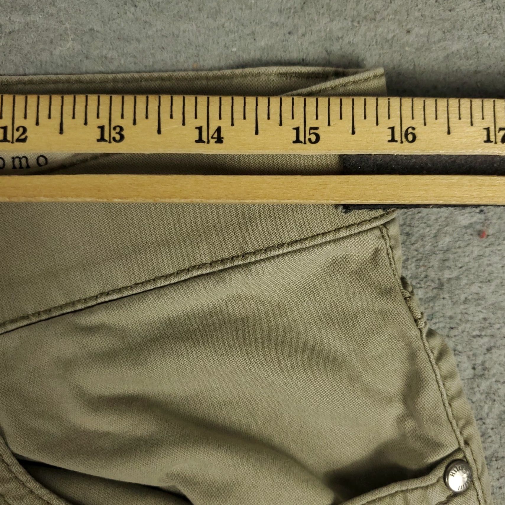 Vintage Hiltl Pants Mens Size 31x28 Beige Relaxed Straight Leg Chino 5 Pocket Trousers Size US 31 - 3 Thumbnail