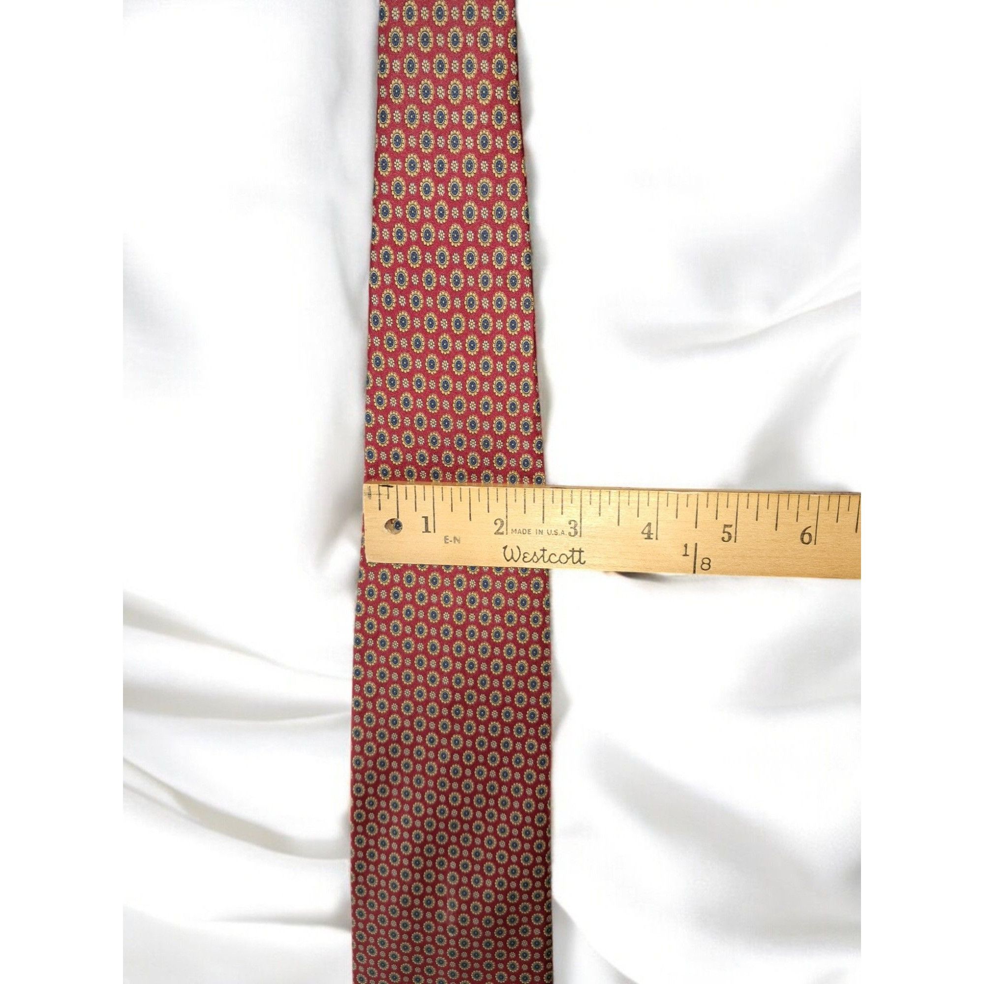 Other La Cravallissima di Raffaello e Allessio 100% Silk Tie Red Size ONE SIZE - 7 Thumbnail