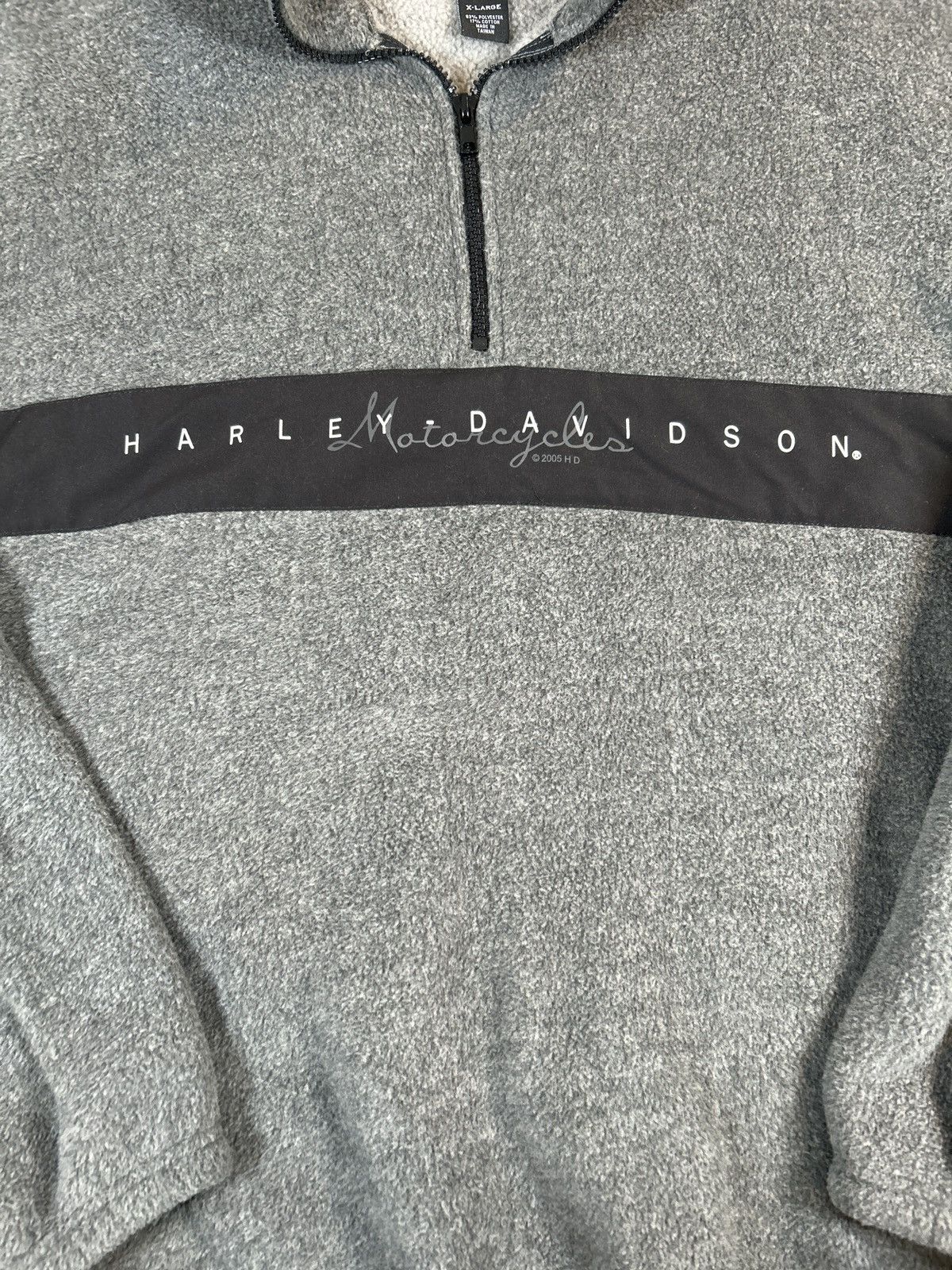 Harley Davidson Harley-Davidson Men’s 1/4 Zip Fleece 0196 Size US XL / EU 56 / 4 - 2 Thumbnail