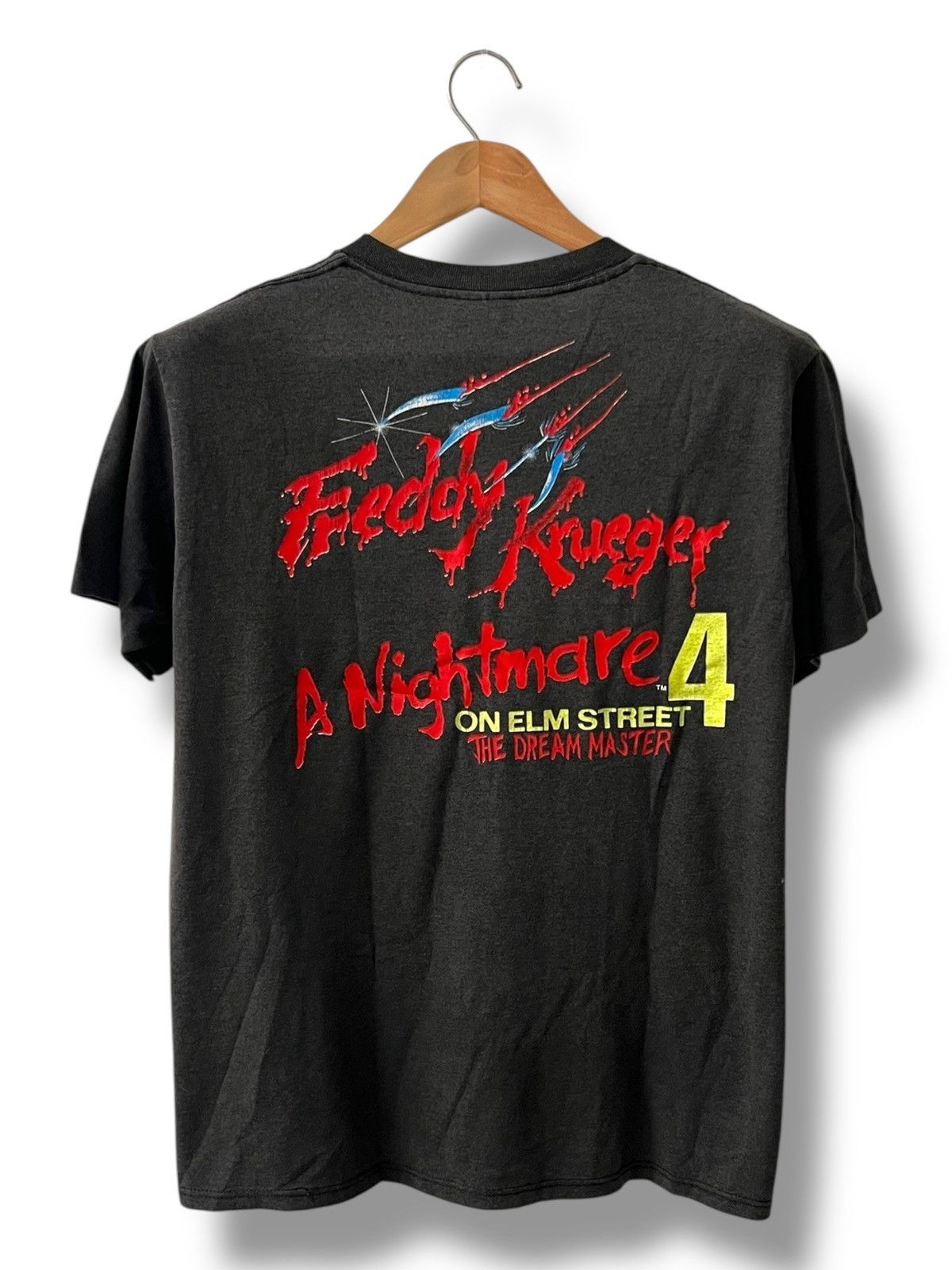 Star Of Hollywood VINTAGE 80s FREDDY KRUEGER A NIGHTMARE 4 HORROR MOVIE SHIRT Size US L / EU 52-54 / 3 - 2 Thumbnail