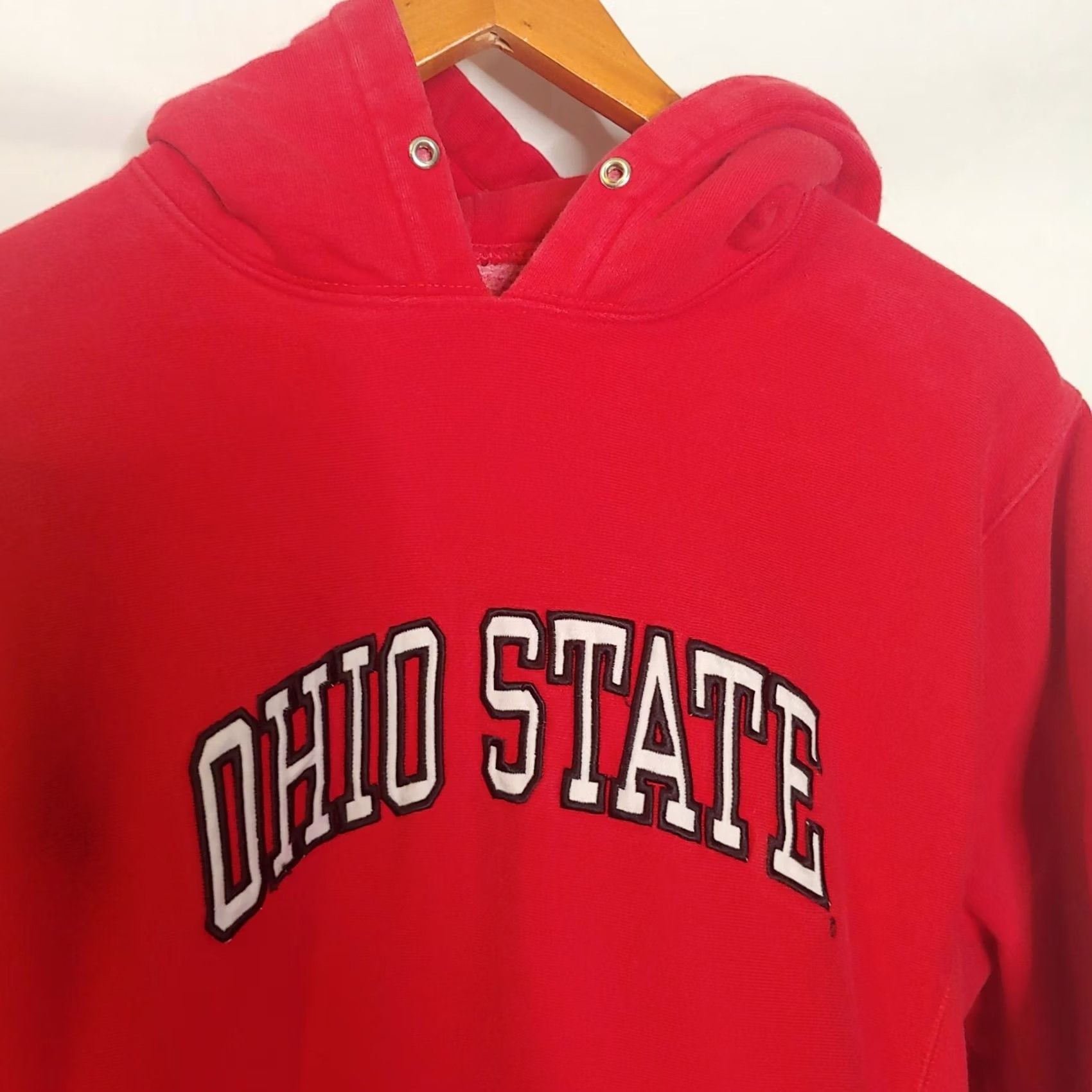 Vintage OSU Buckeyes Hoodie Sweatshirt Small Steve & Barry's Red Knit Embroidered NCAA College Mens Hoodie Size US S / EU 44-46 / 1 - 2 Thumbnail