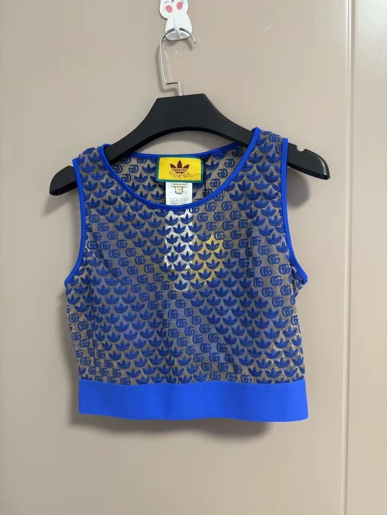 Gucci Gucci Embroidered Logo pattern short round-neck vest 2505-N Size M / US 6-8 / IT 42-44 - 1 Thumbnail