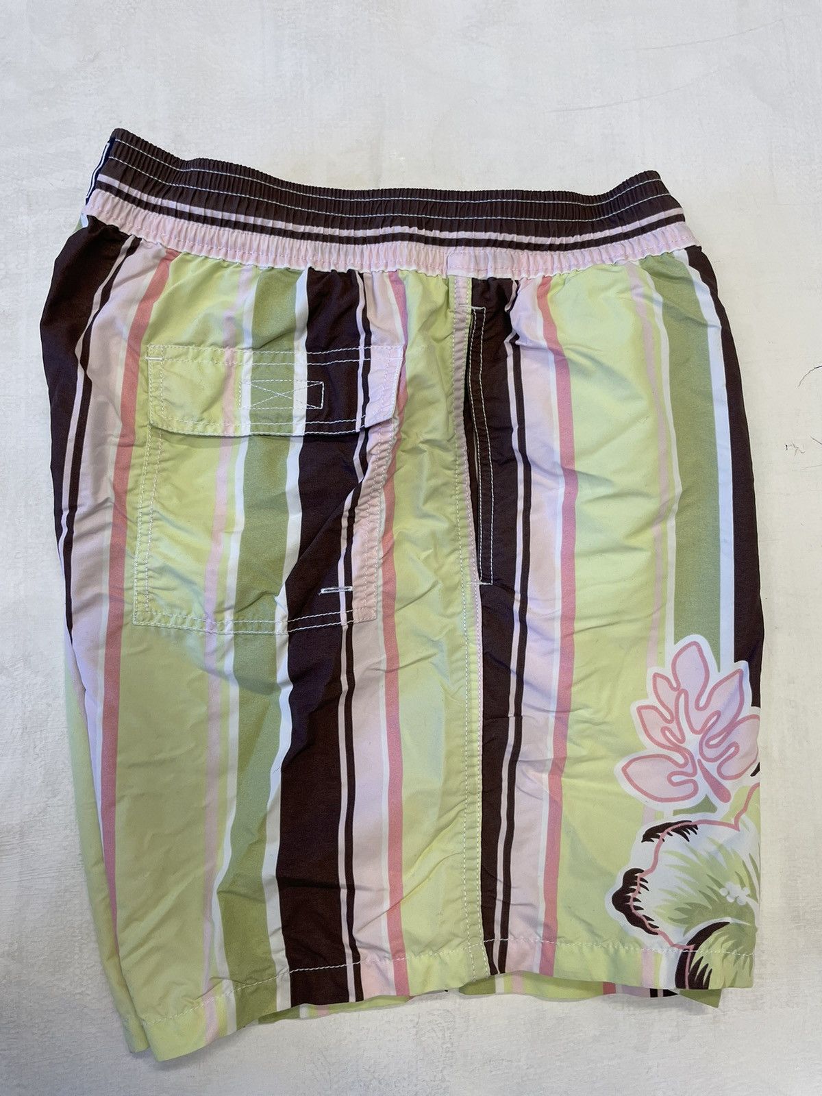Vilebrequin Floral Stripe Swim Trunk Size US 38 / EU 54 - 3 Thumbnail