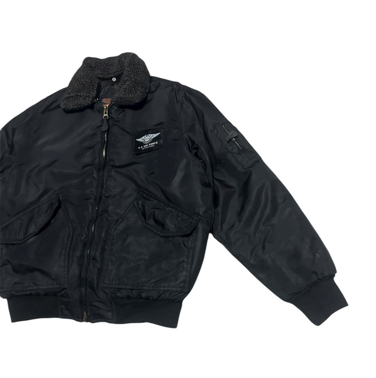 Vintage Vintage Us Air Force Bomber Jacket Size US L / EU 52-54 / 3 - 3 Thumbnail