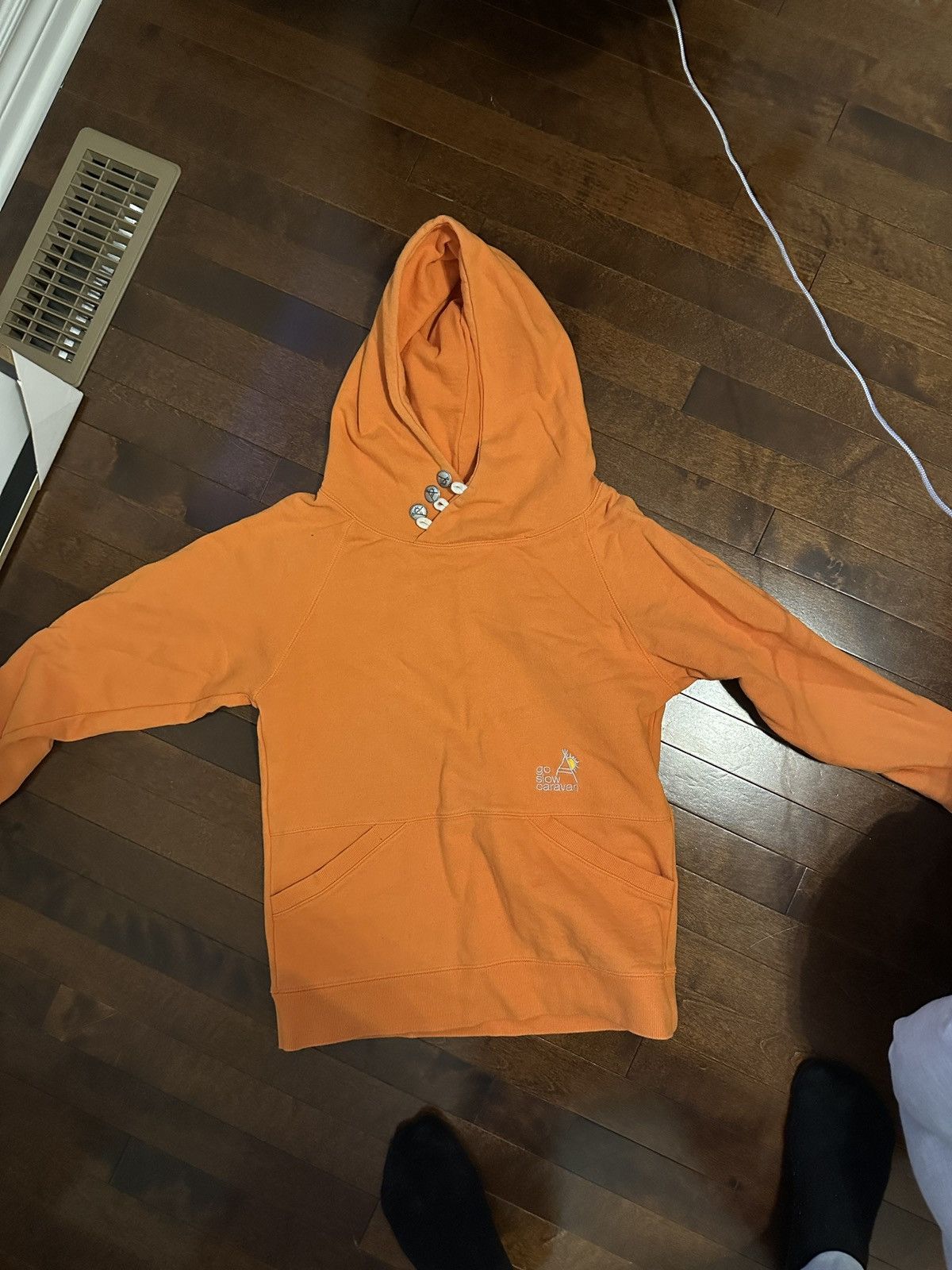 go slow caravan Go Slow Caravan Orange Hoodie Size US S / EU 44-46 / 1 - 1 Thumbnail