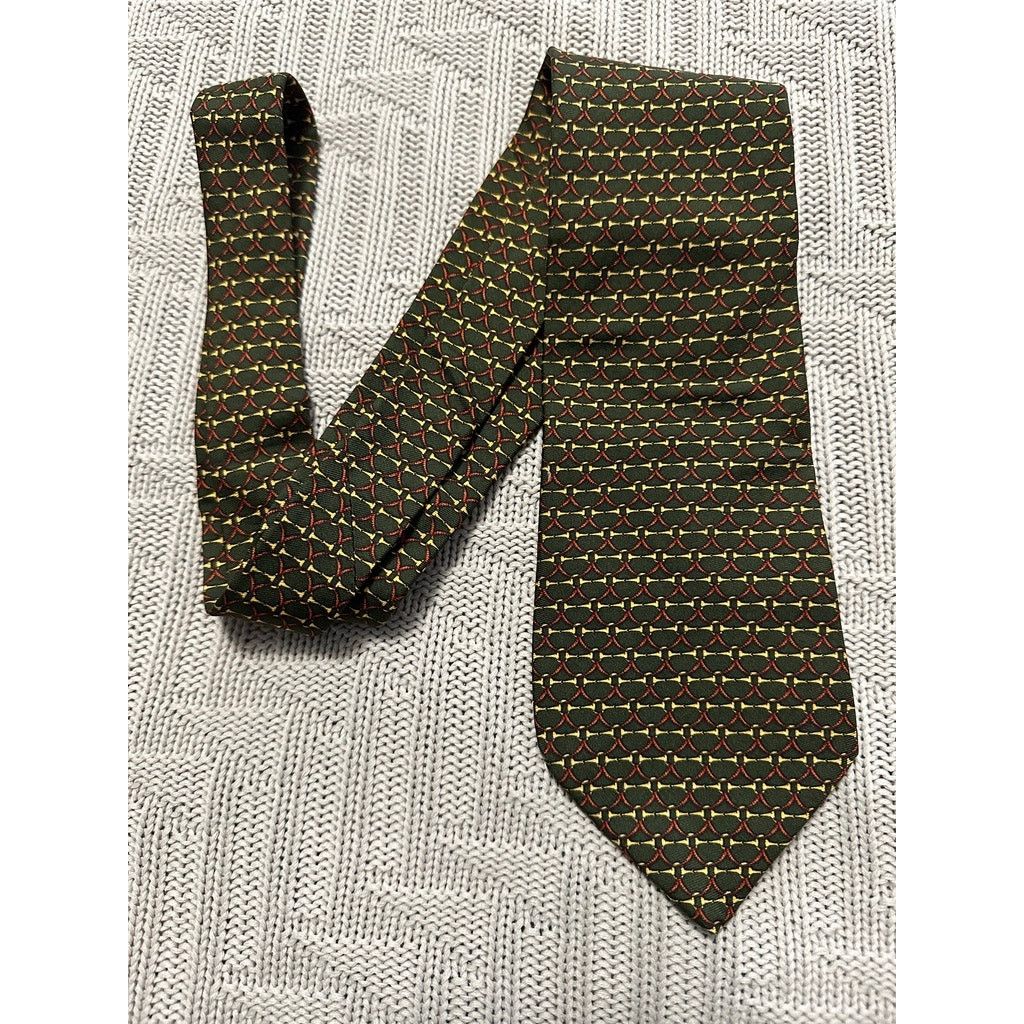 Brooks Brothers Brooks Brothers green horse bit silk tie Size ONE SIZE - 1 Thumbnail