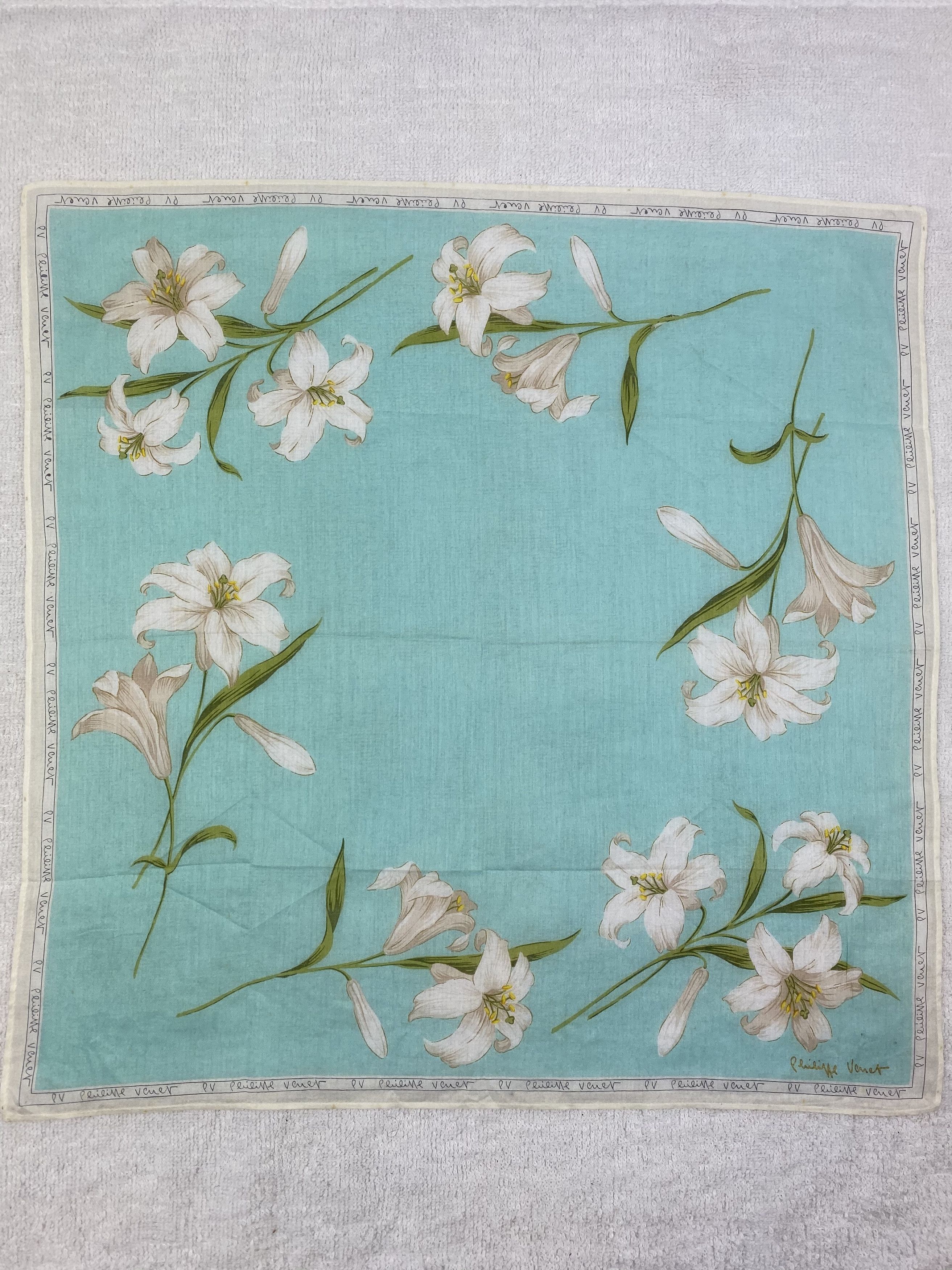 Vintage Philippe Venet Handkerchief / Bandana / Neckerchief Size ONE SIZE - 3 Thumbnail