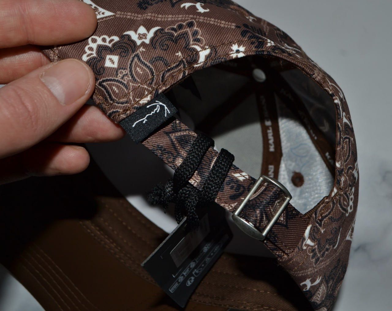 Karl Kani New Karl Kani Signature Paisley cap Brown One Size Size ONE SIZE - 5 Thumbnail
