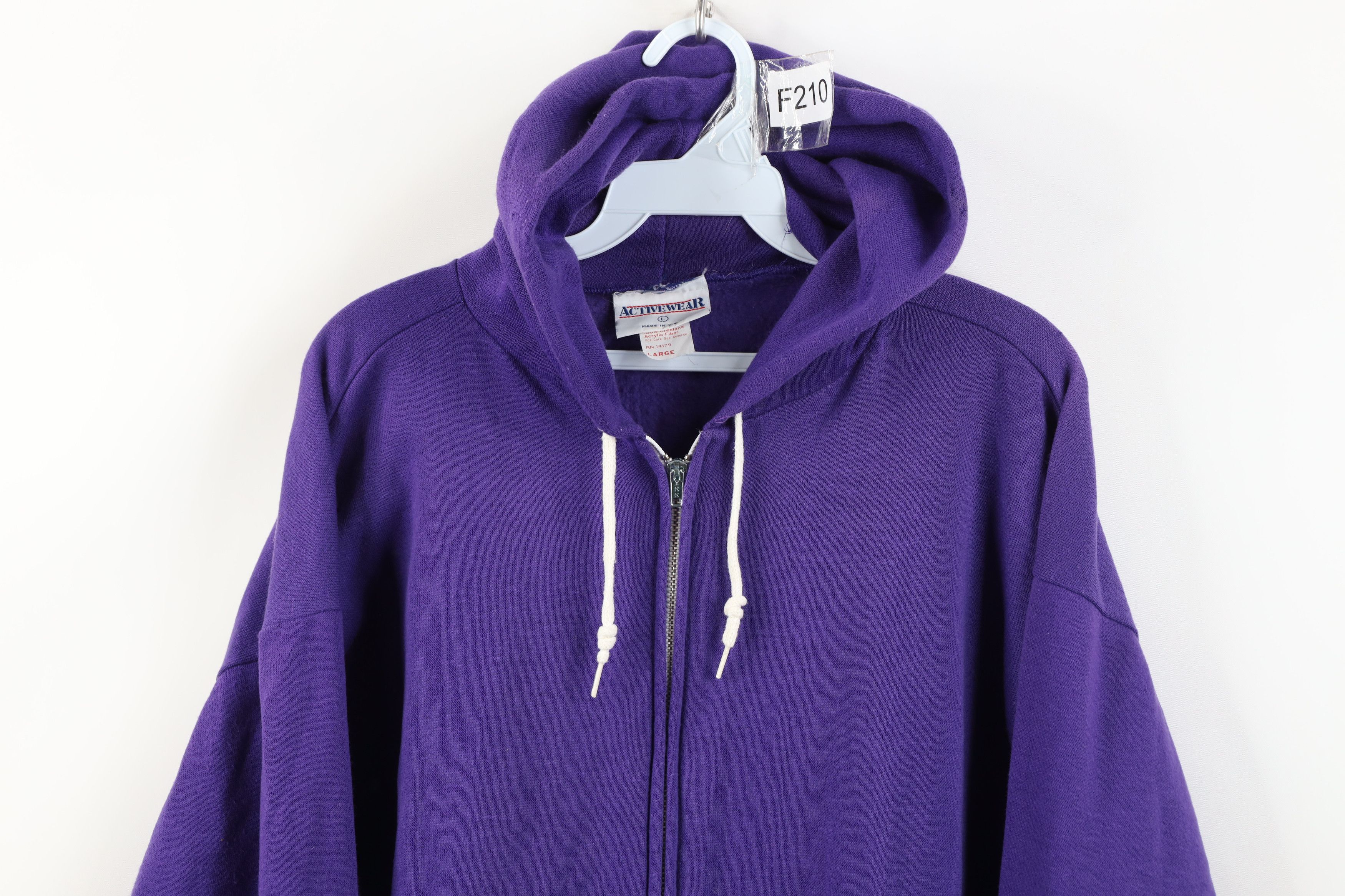 Vintage Vintage 70s 80s Streetwear Full Zip Hoodie Sweatshirt USA Size US L / EU 52-54 / 3 - 2 Thumbnail