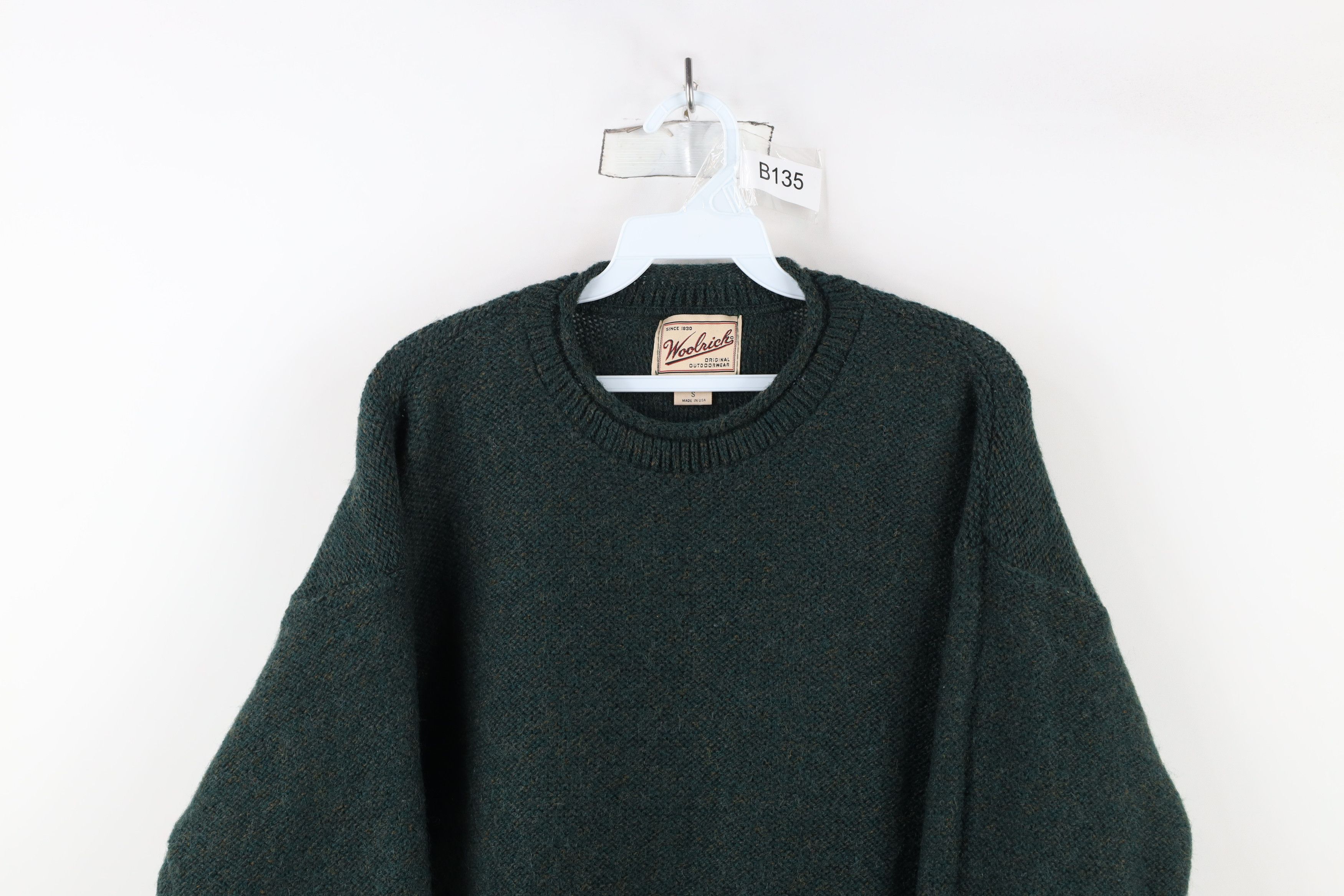Vintage × Woolrich Woolen Mills Vintage 90s Woolrich Wool Blend Marled Sweater Green USA Size S / US 4 / IT 40 - 2 Thumbnail