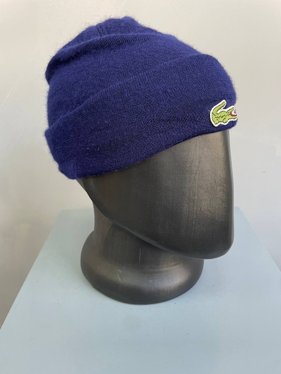 Lacoste × Vintage SALE💣💣 Lacoste Chemise Vintage Beanie hat Made in France I Size ONE SIZE - 3 Thumbnail