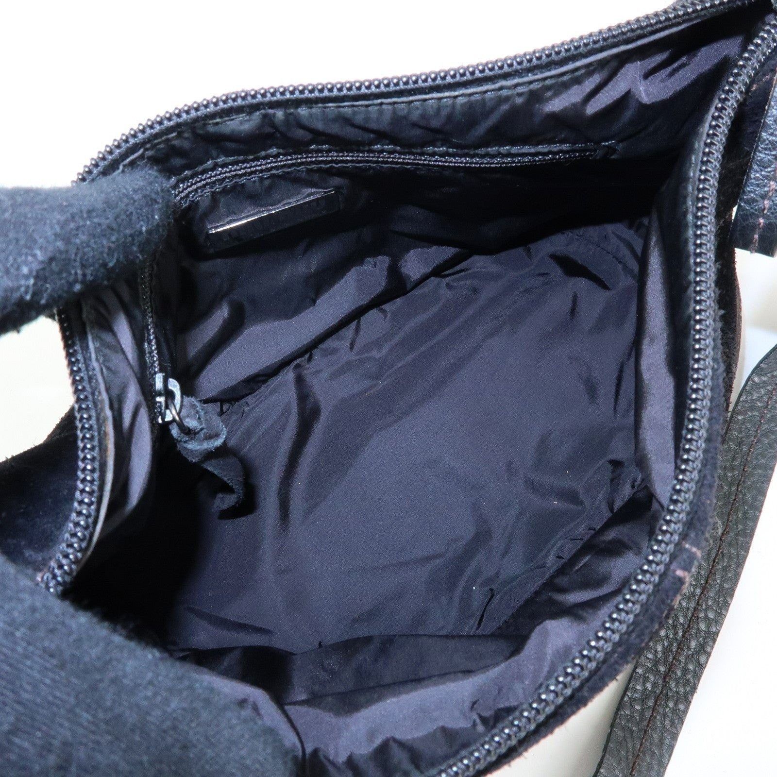 Miu Miu Miu Miu Suede Shoulder Bag Black Size ONE SIZE - 8 Thumbnail
