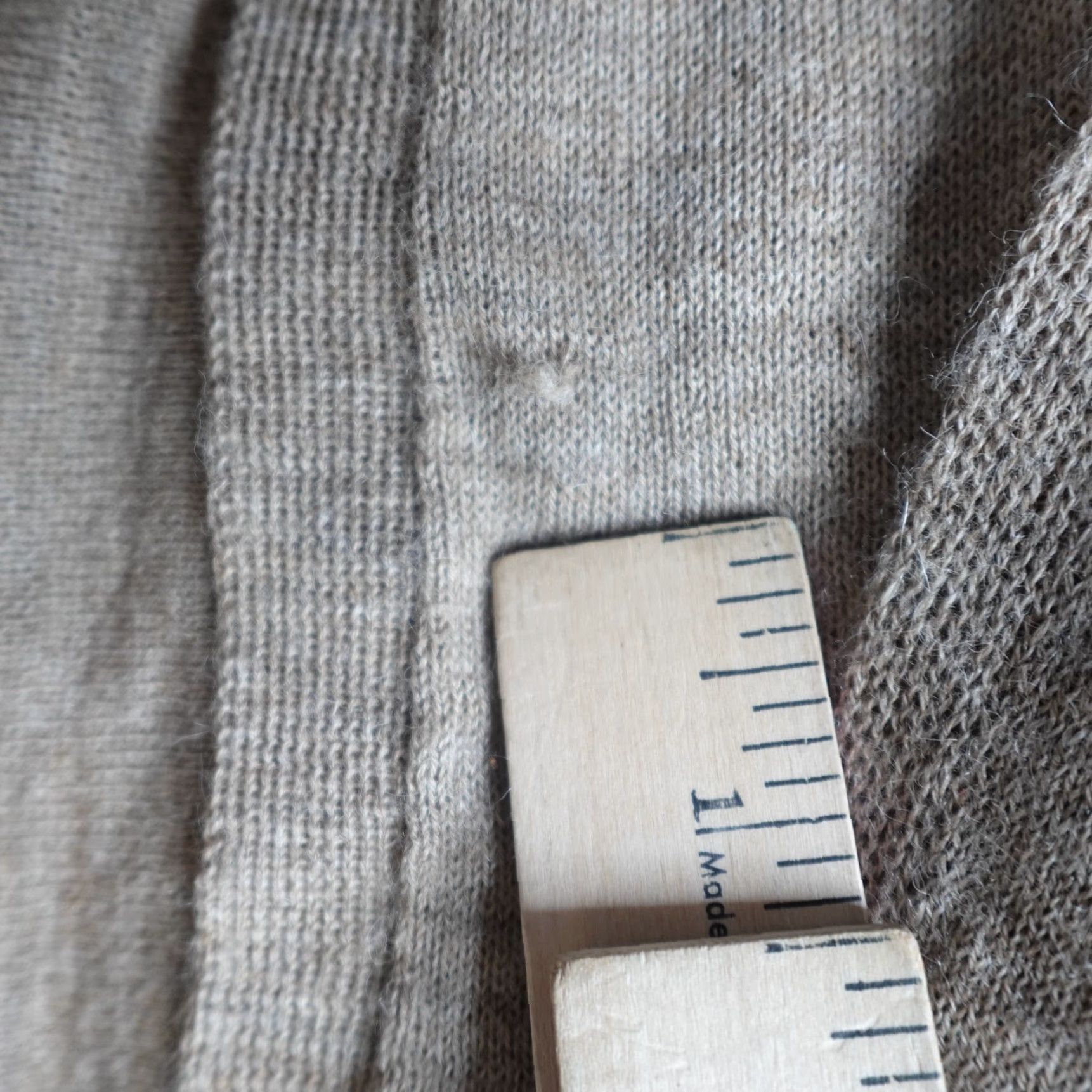 Eileen Fisher Eileen Fisher Womens Sweater Cardigan M Beige Alpaca Open Front Knit Season: Winter, Fall, Spring Womens Size M / US 6-8 / IT 42-44 - 3 Thumbnail