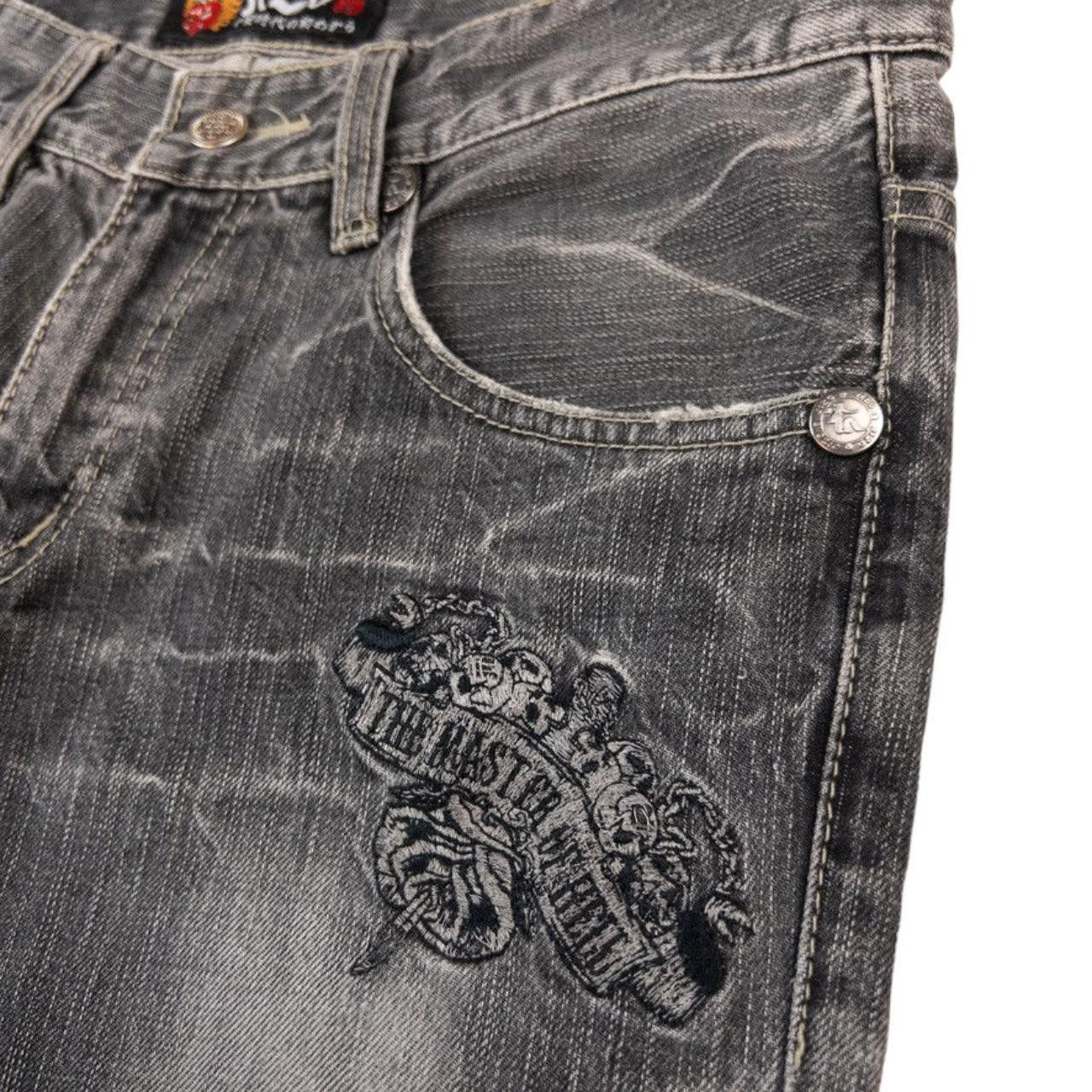 Other Vintage Jizo Japanese Embroidered Denim Jeans Size W29 Size US 29 - 5 Thumbnail