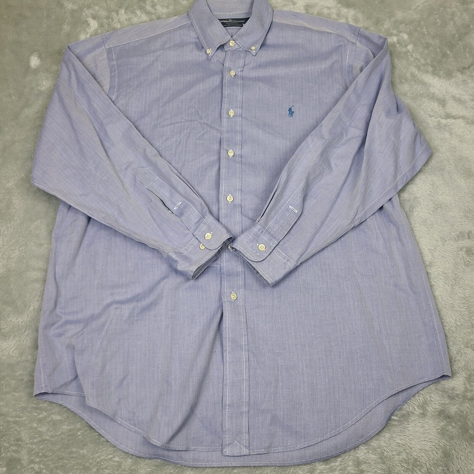 Lauren Ralph Lauren Ralph Lauren Yarmouth Mens Blue Check Shirt Button Down Lon Size US L / EU 52-54 / 3 - 1 Thumbnail