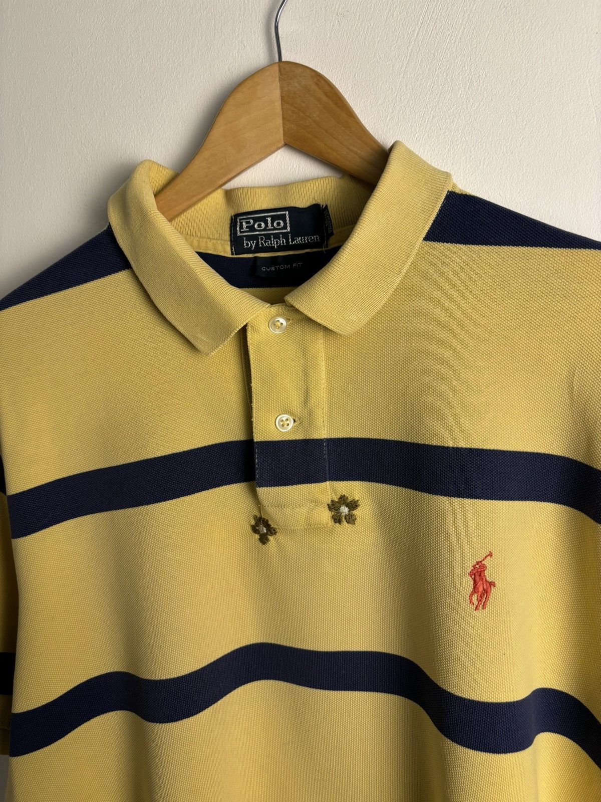 Polo Ralph Lauren × Ralph Lauren × Vintage Vintage Polo Ralph Lauren Embroidery Flower Repair Polo Size US L / EU 52-54 / 3 - 6 Thumbnail