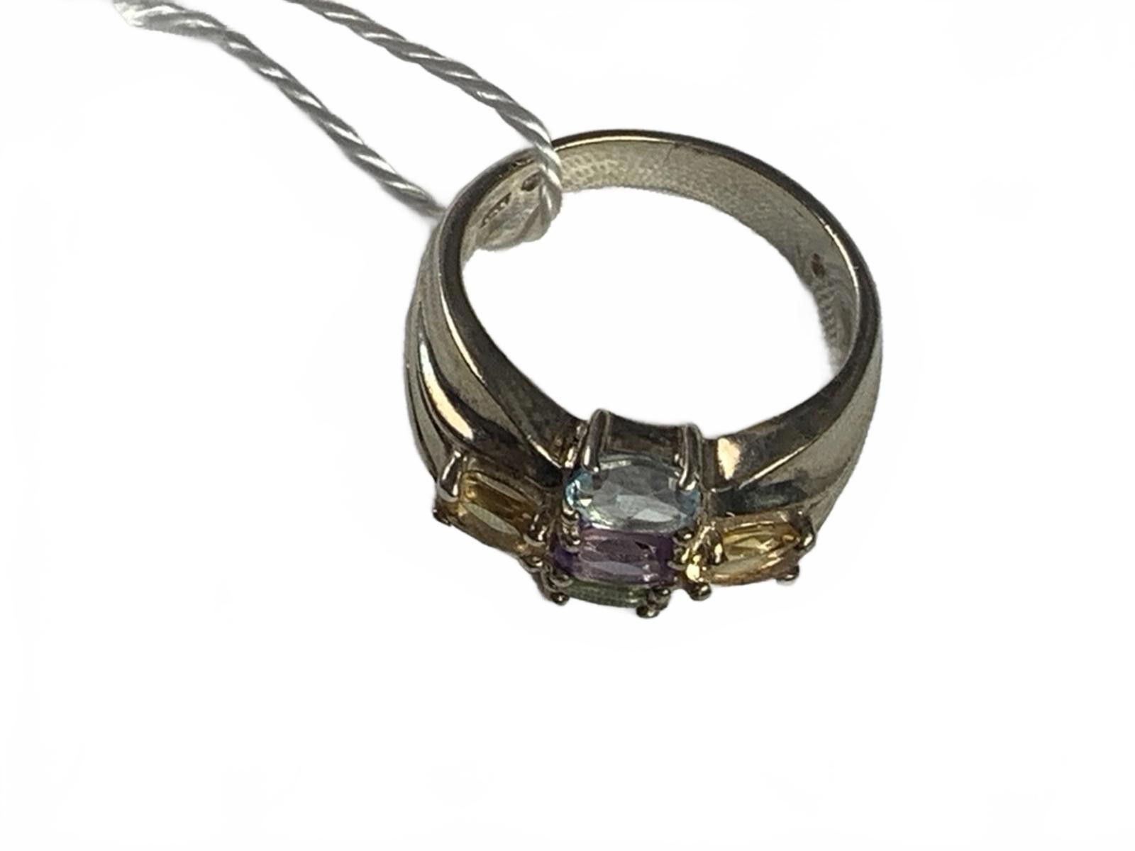 Other Pranda 925 Silver Topaz, Peridot, Citrine & Amethyst Ring Size ONE SIZE - 4 Thumbnail