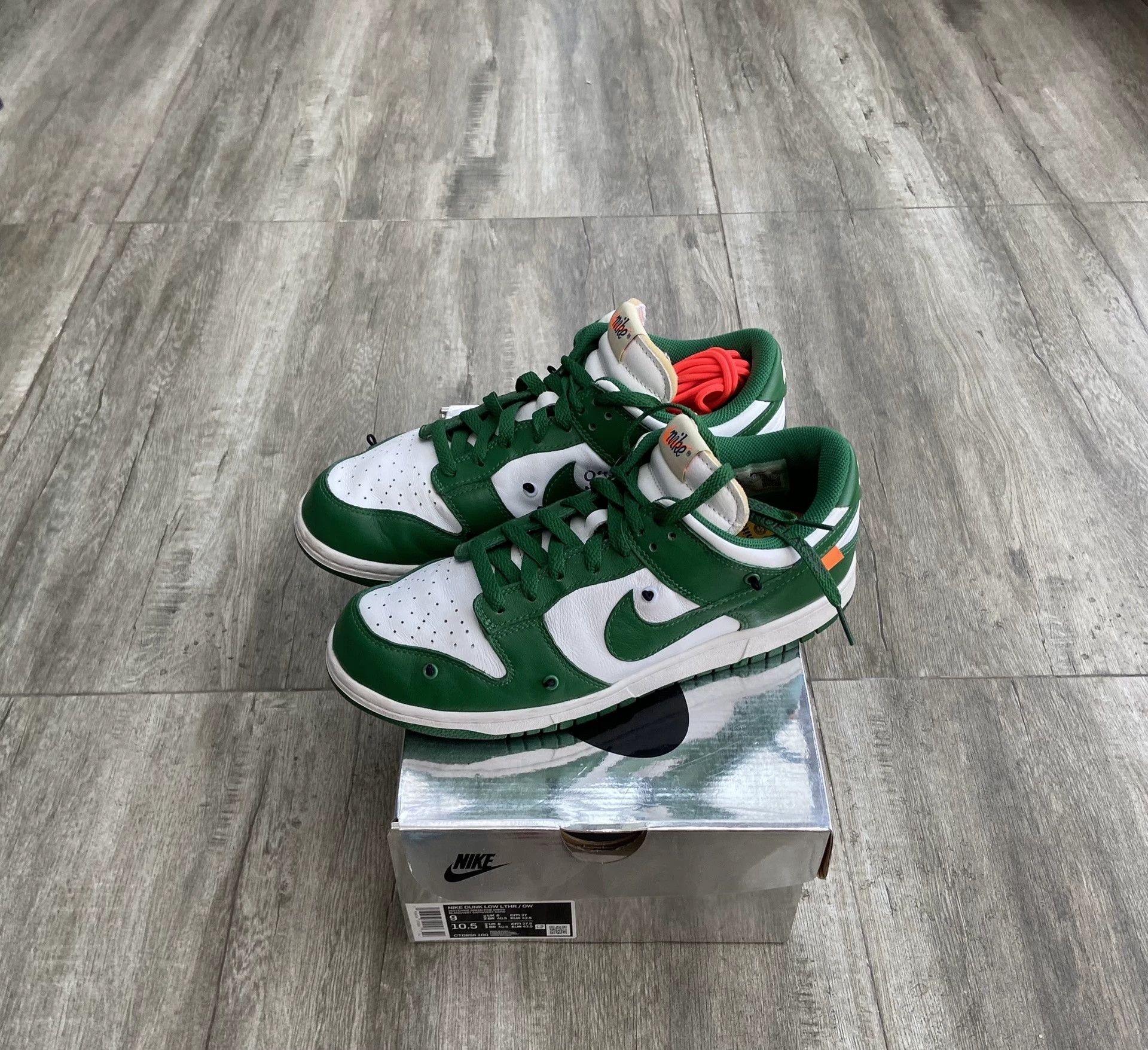 Off-White OFF-WHITE x Nike Dunk Low Leather Size US 9.5 / EU 42-43 - 2 Thumbnail