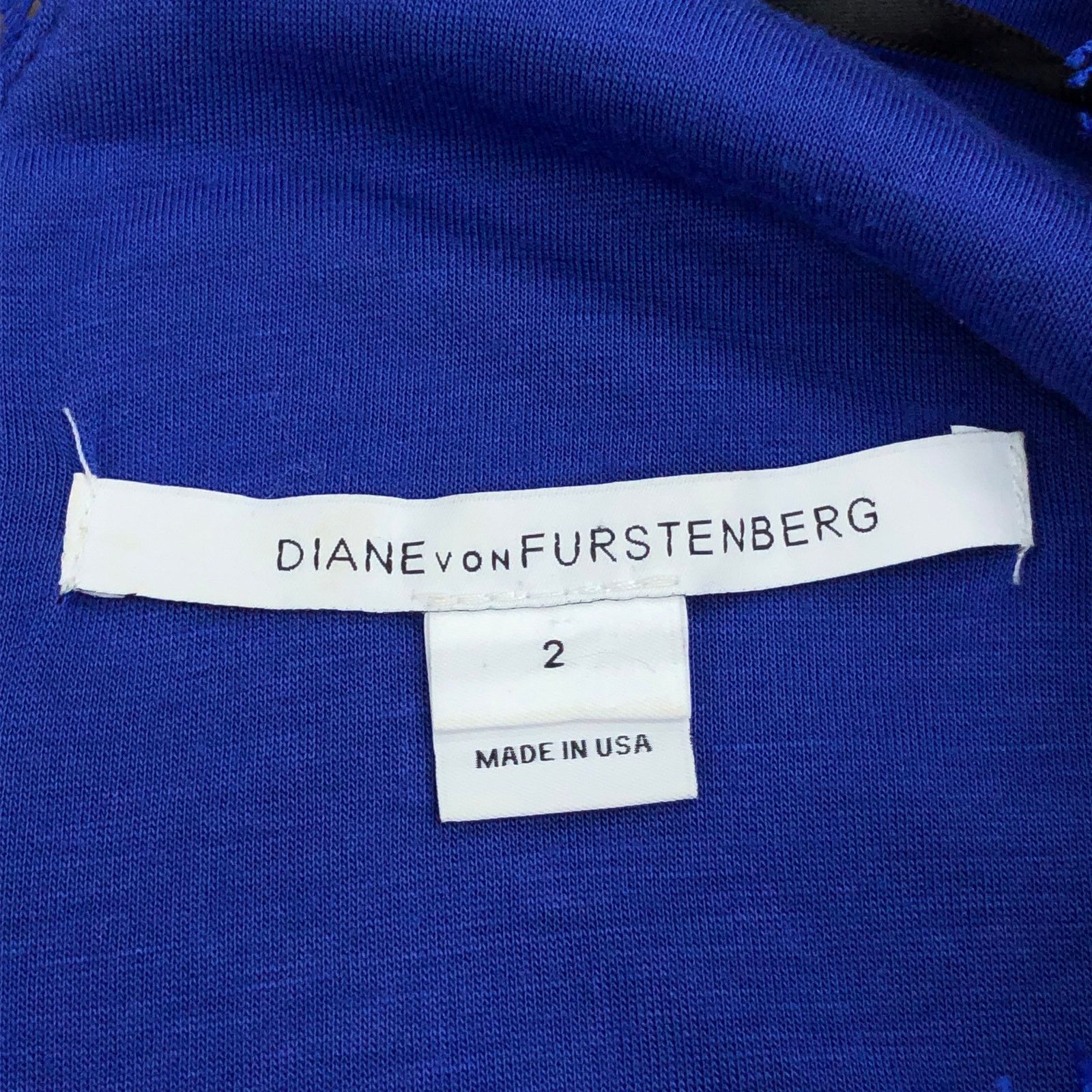 Diane von Furstenberg Diane Von Furstenberg DVF Size 2 Dress Zarita Lace Blue Size XS / US 0-2 / IT 36-38 - 12 Thumbnail
