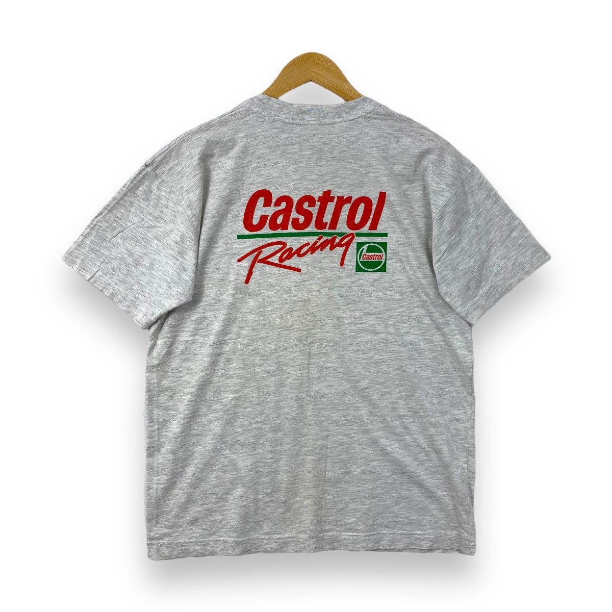 Japanese Brand × Vintage Vintage 90's CASTROL RACING 100th Anniversary Tee Shirt Size US M / EU 48-50 / 2 - 1 Thumbnail