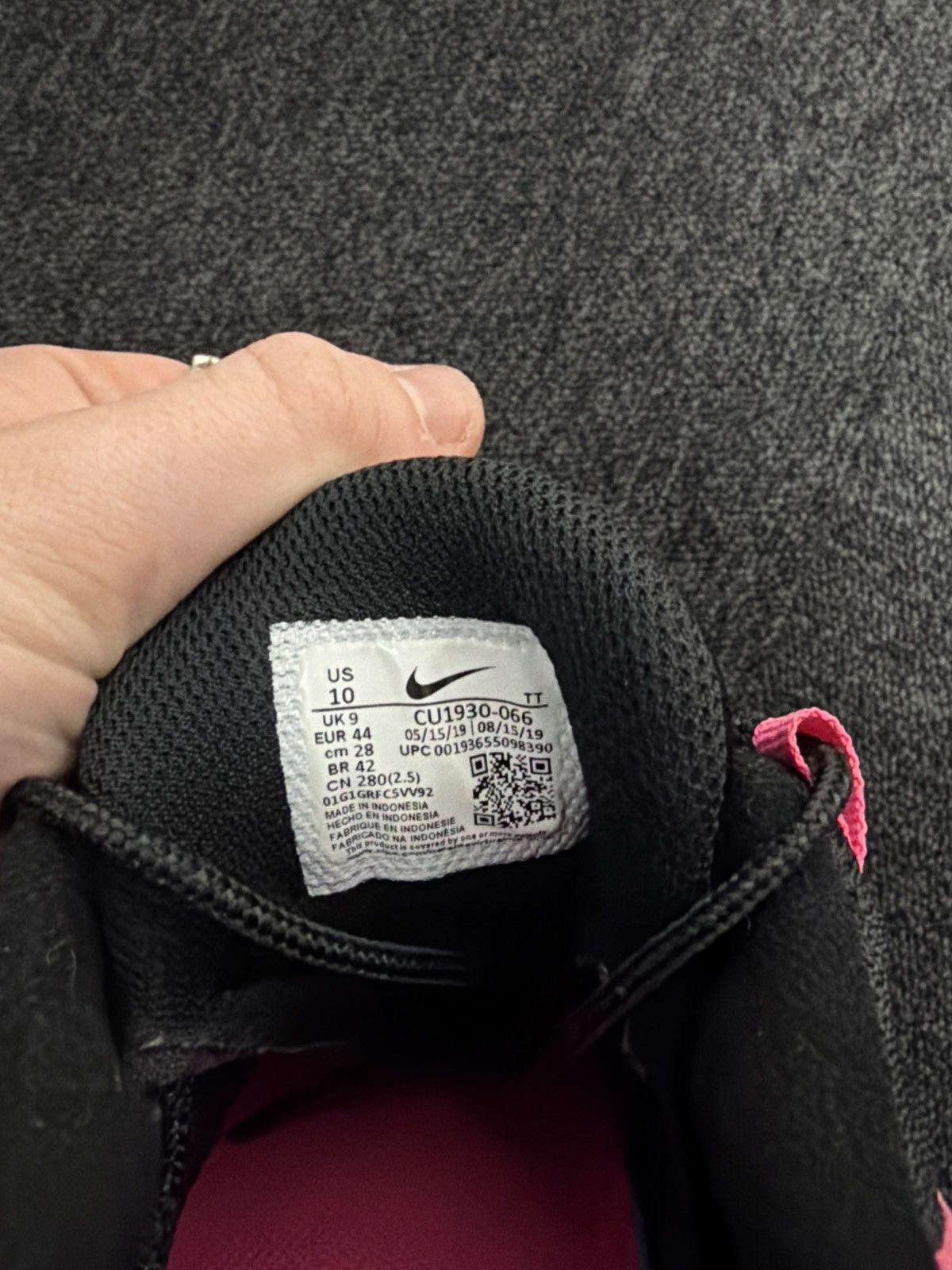Nike Nike Air Max 95 Black Pink Blast - Size US 10 / EU 44 Size US 10 / EU 43 - 8 Thumbnail