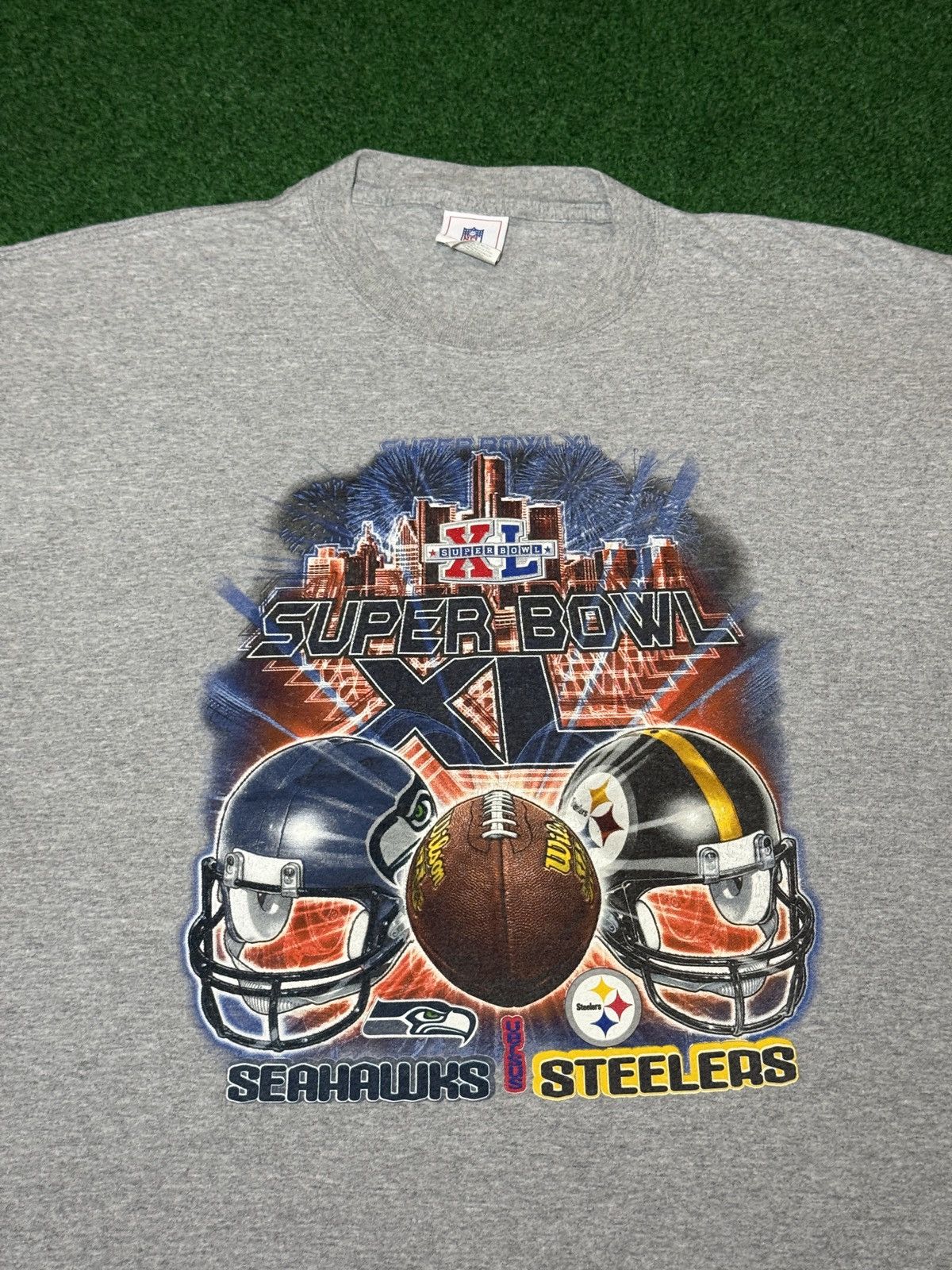 NFL Vintage Y2K Pittsburgh Steelers Superbowl XL Graphic T Shirt Size US XL / EU 56 / 4 - 2 Thumbnail