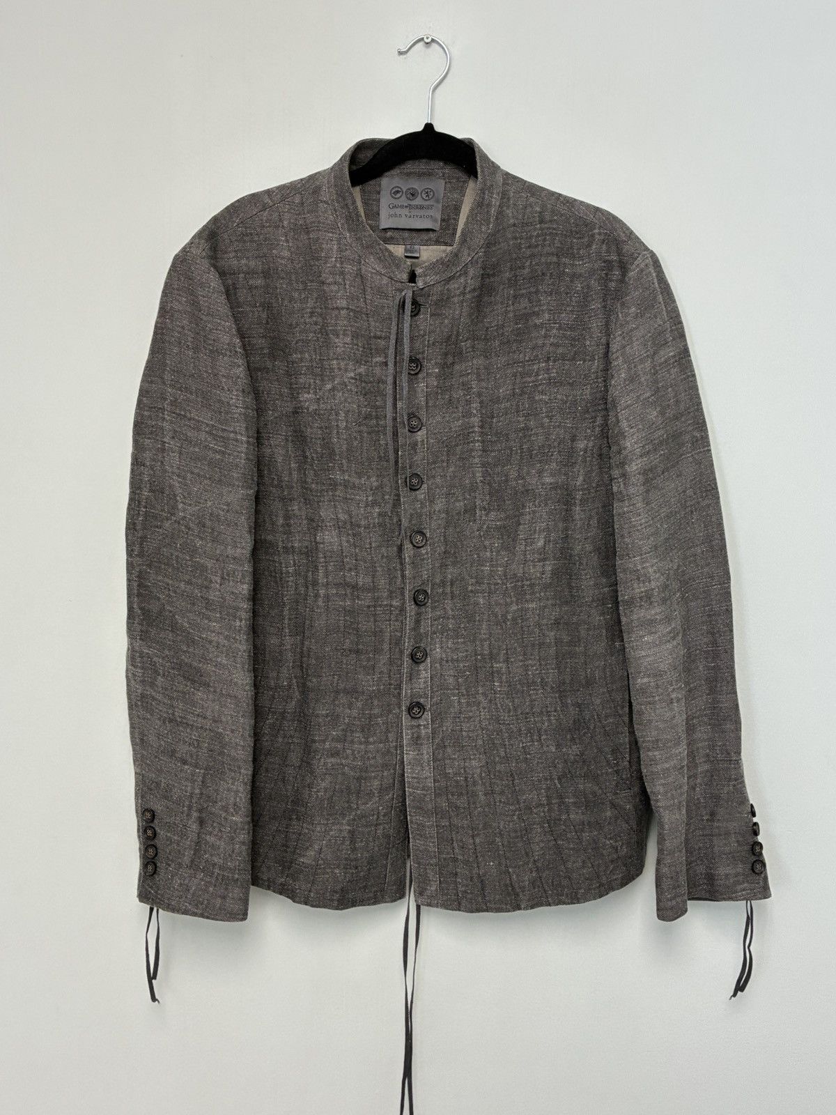 John Varvatos Dragonstone Linen Jacket GOT Game Of Thrones EU 52 USA 42 Size US L / EU 52-54 / 3 - 11 Thumbnail
