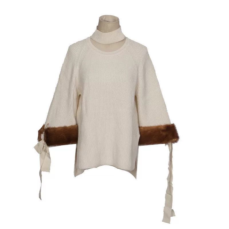 Fendi fendi cashmere and mink knit sweater Size US S / EU 44-46 / 1 - 1 Thumbnail