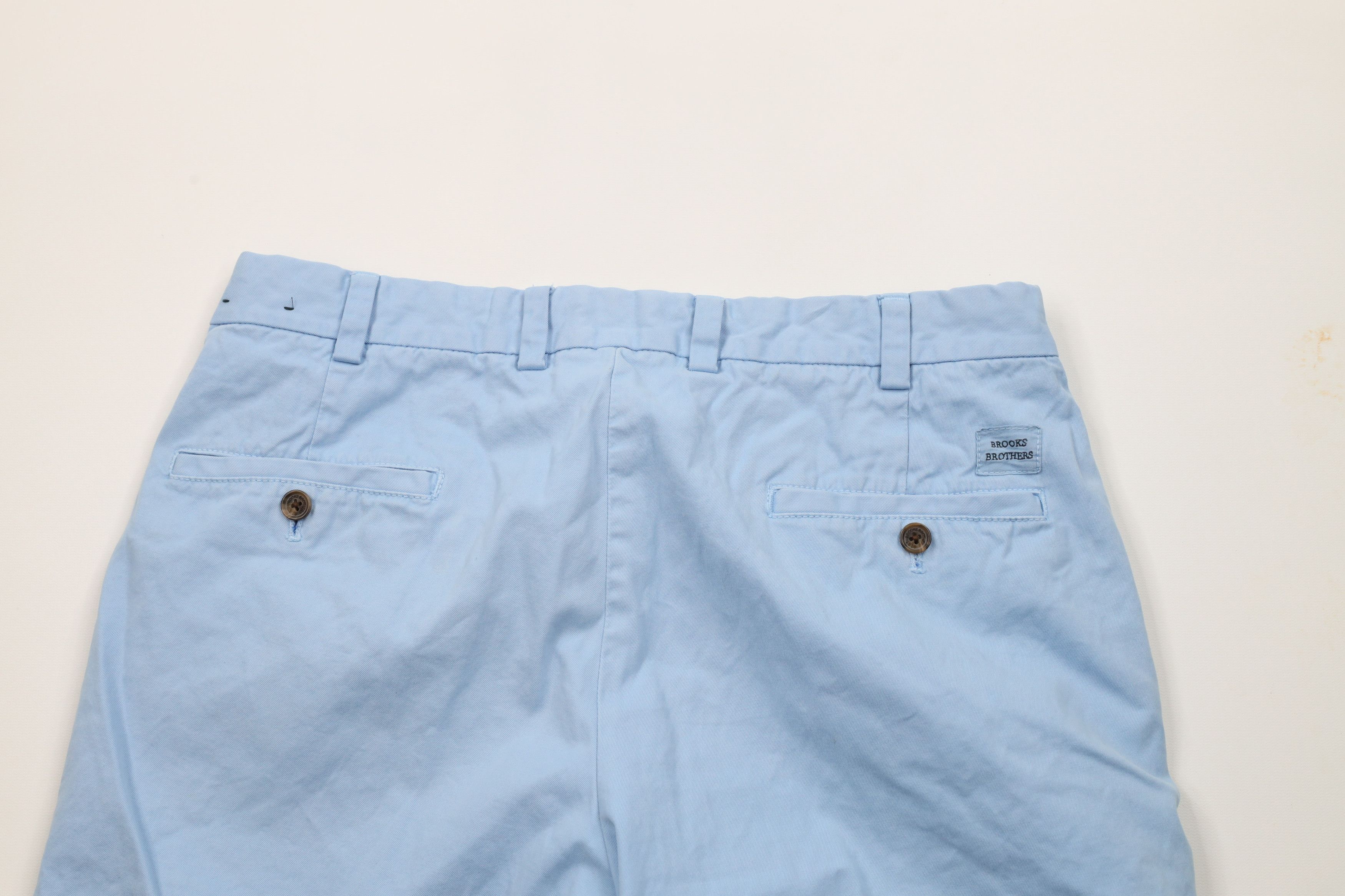 Brooks Brothers × Vintage Vintage Brooks Brothers Bermuda Chino Shorts Carolina Blue Size US 34 / EU 50 - 8 Thumbnail